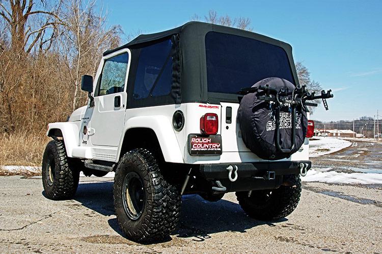 Rough Country Jeep Replacement Soft Top, Black (97-06 TJ Wrangler Full Steel Doors) (1997-2006 Wrangler) - RC85020.35