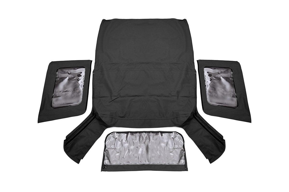 Rough Country Jeep Replacement Soft Top, Black (07-09 JK Wrangler 2 Door) (2007-2009 Wrangler) - RC85240.35