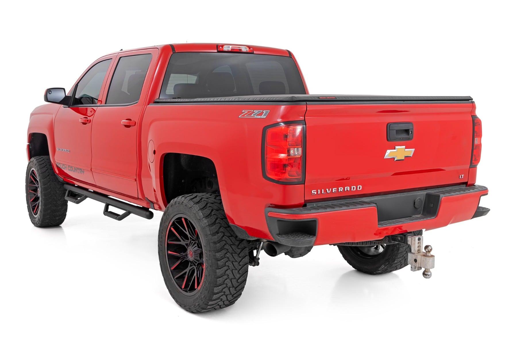 Rough Country Nerf Steps Cab Length Crew Cab Silverado/Sierra 1500 (14-18 & Classic) - RCC1489CCB