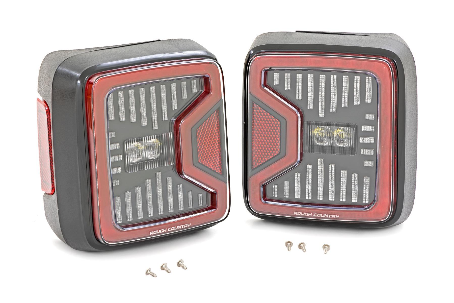 Rough Country LED Tail light 18-22 Jeep Wrangler JL 4WD Rough Country - RCH5900