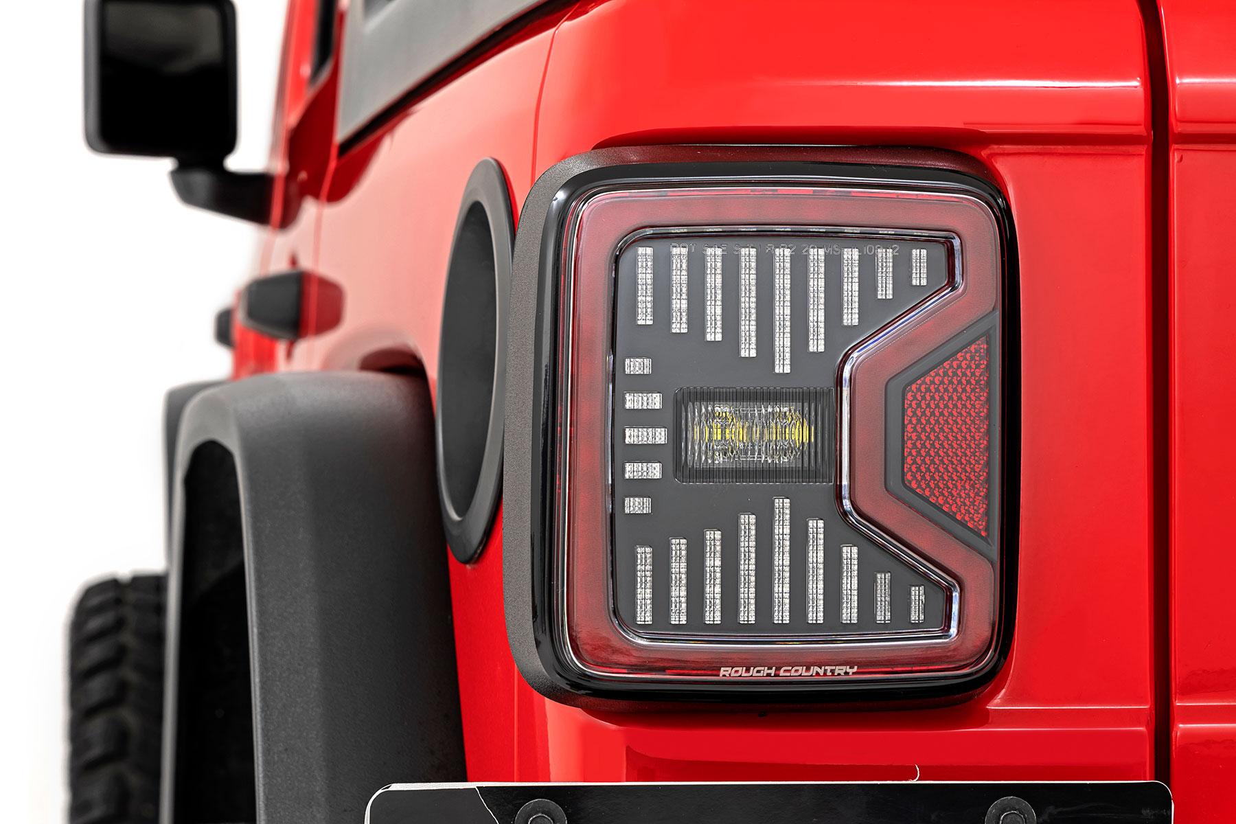 Rough Country LED Tail light 18-22 Jeep Wrangler JL 4WD Rough Country - RCH5900