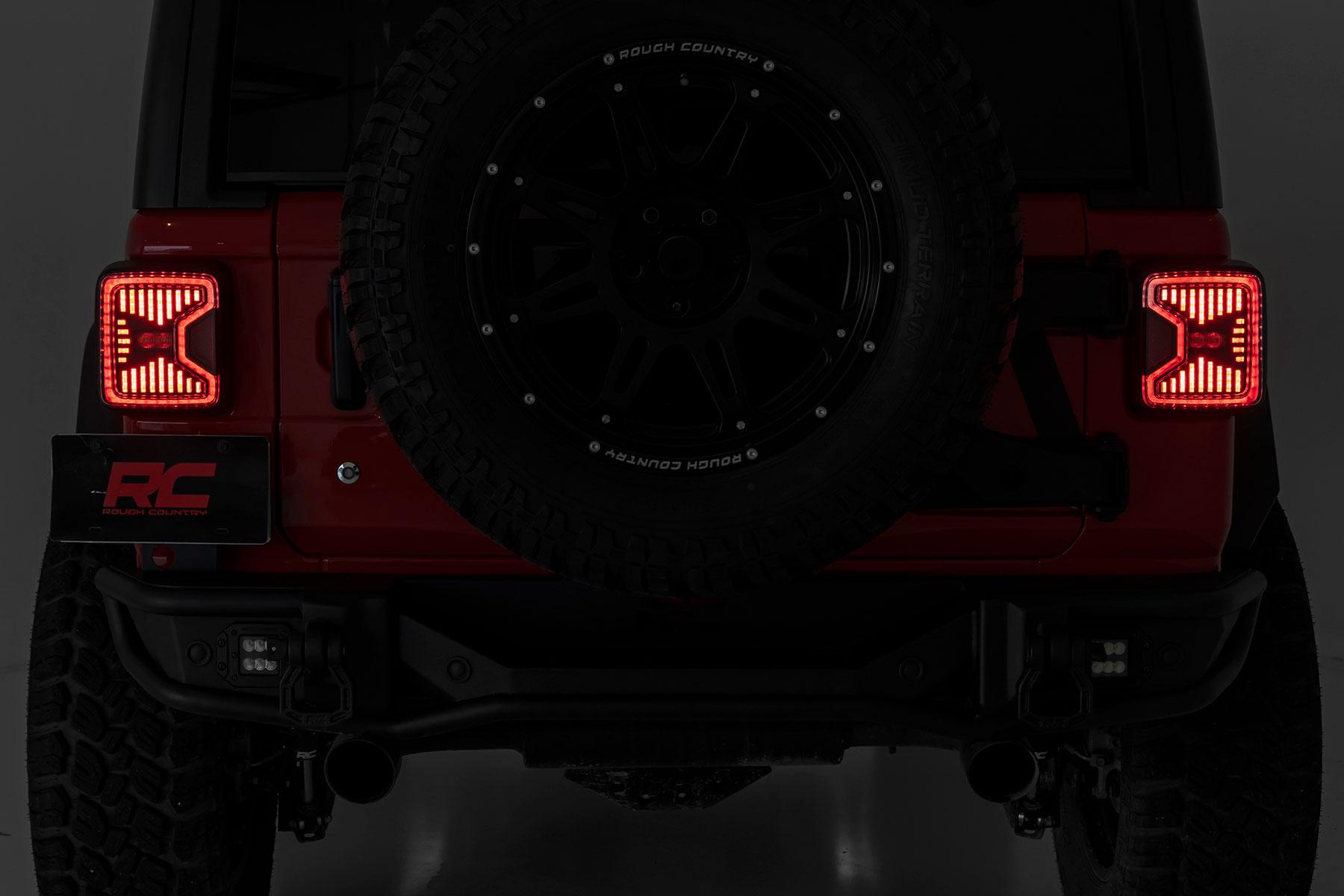 Rough Country LED Tail light 18-22 Jeep Wrangler JL 4WD Rough Country - RCH5900