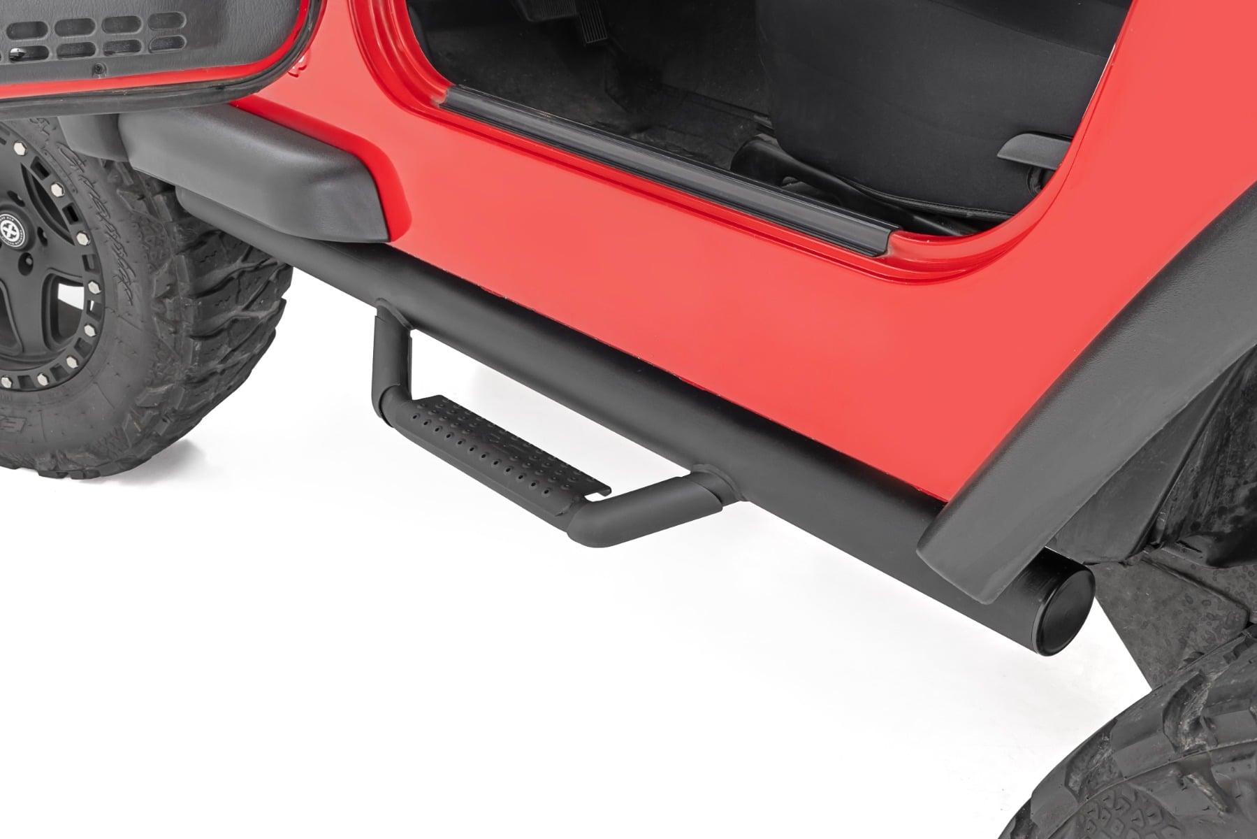 Rough Country Nerf Steps Full Length Jeep Wrangler TJ 4WD (1997-2006) (1997-2006 Wrangler) - RCJ9746A