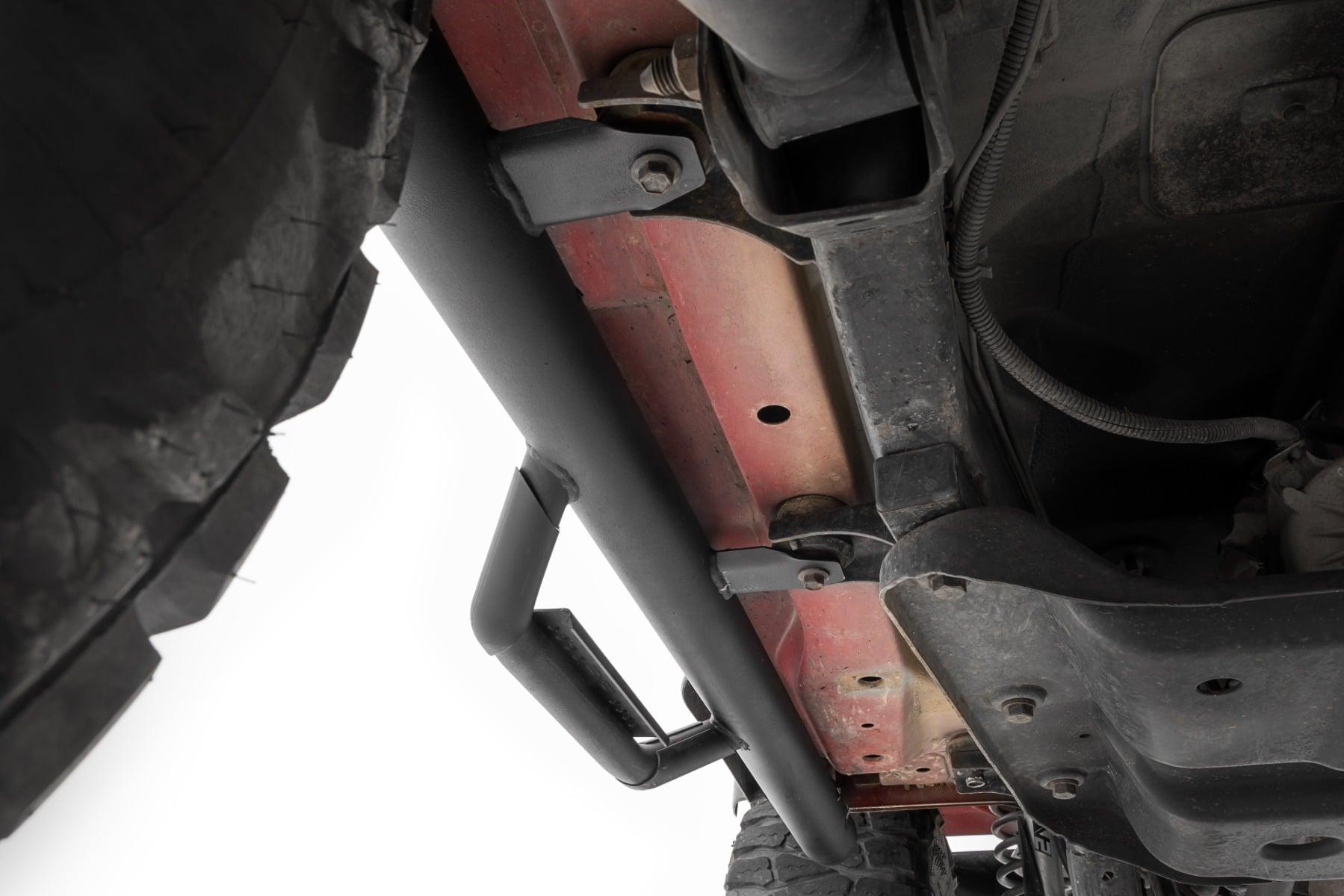 Rough Country Nerf Steps Full Length Jeep Wrangler TJ 4WD (1997-2006) (1997-2006 Wrangler) - RCJ9746A