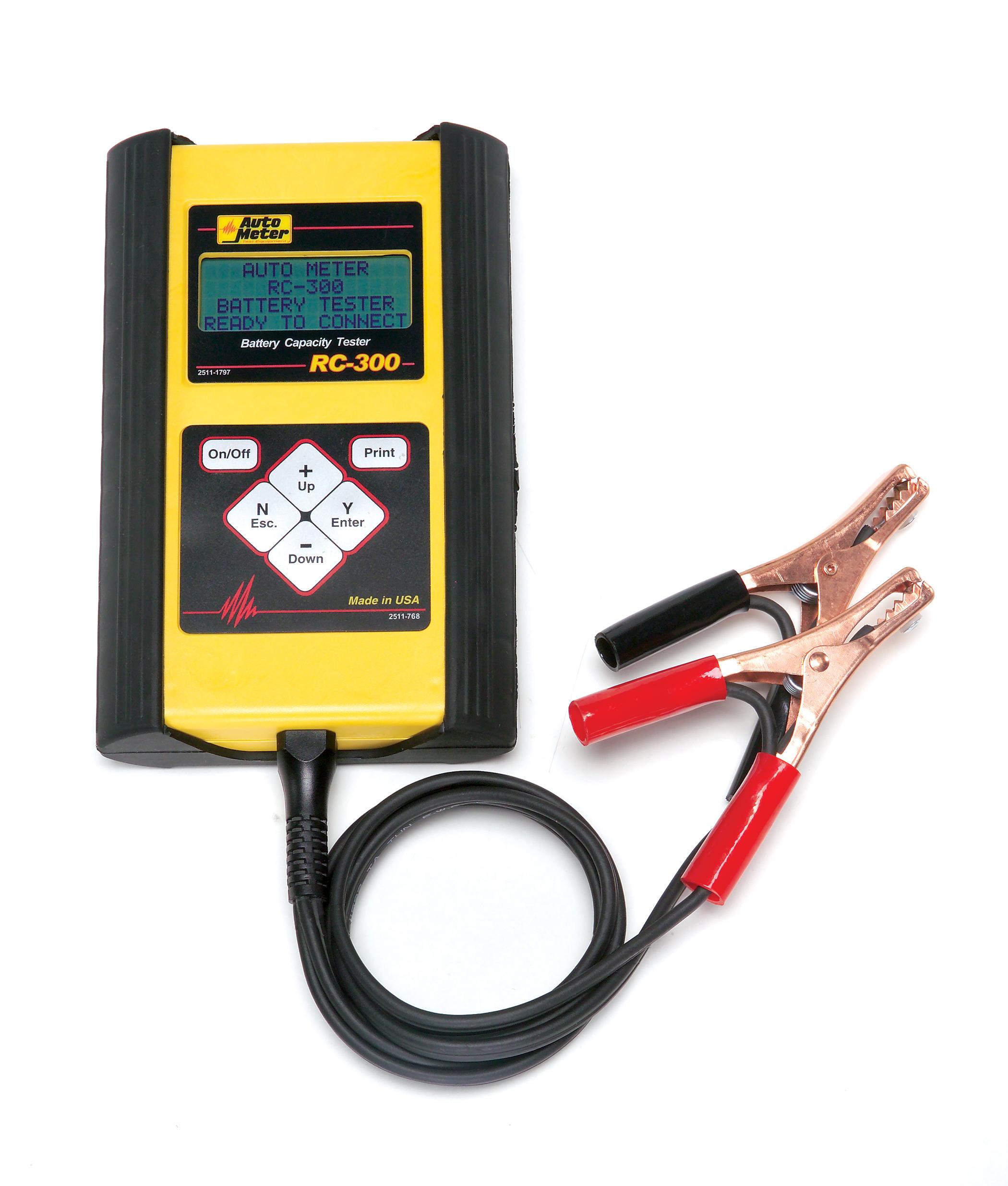 Auto Meter RC-300; Technician Grade Intelligent Handheld SLA and STANDBY Battery Tester For 6V & 12 Applications - RC-300