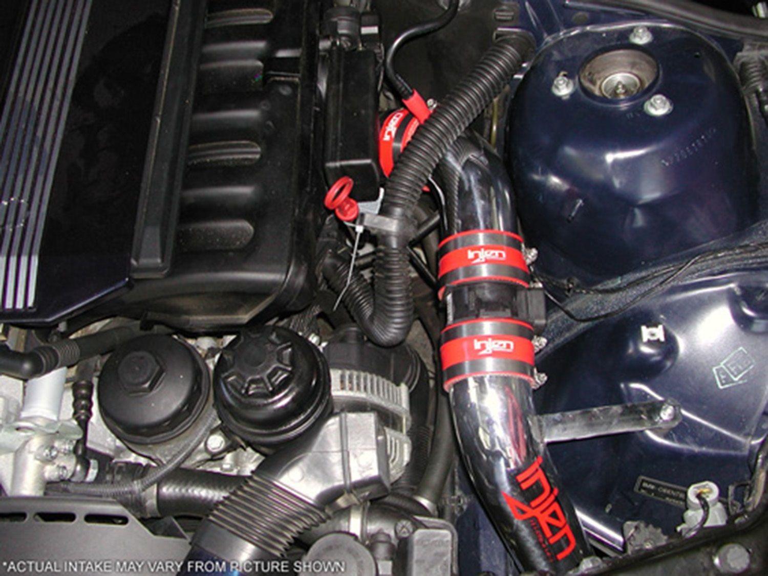 Injen RD cold air intake system with SuperNano-Web Dry Air filter and Heat-shield  (1999-2001 323i, 328i, 325i 2.5L, 2.8L) - RD1110BLK