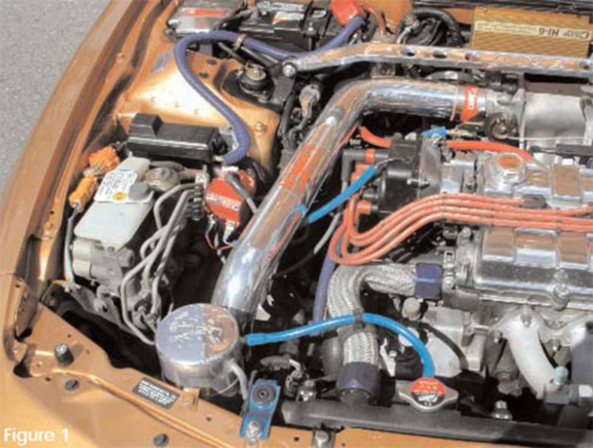 Injen RD cold air intake system with SuperNano-Web Dry Air filter   (1997-2001 Integra Type R 1.8L) - RD1425BLK