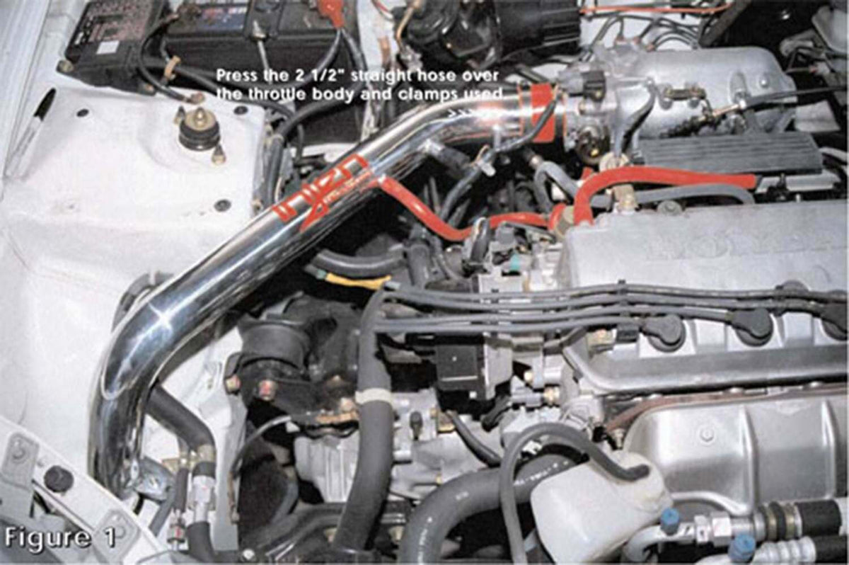 Injen RD cold air intake system with SuperNano-Web Dry Air filter   (1996-1998 Civic EL, Civic EX, Civic HX 1.6L) - RD1550P