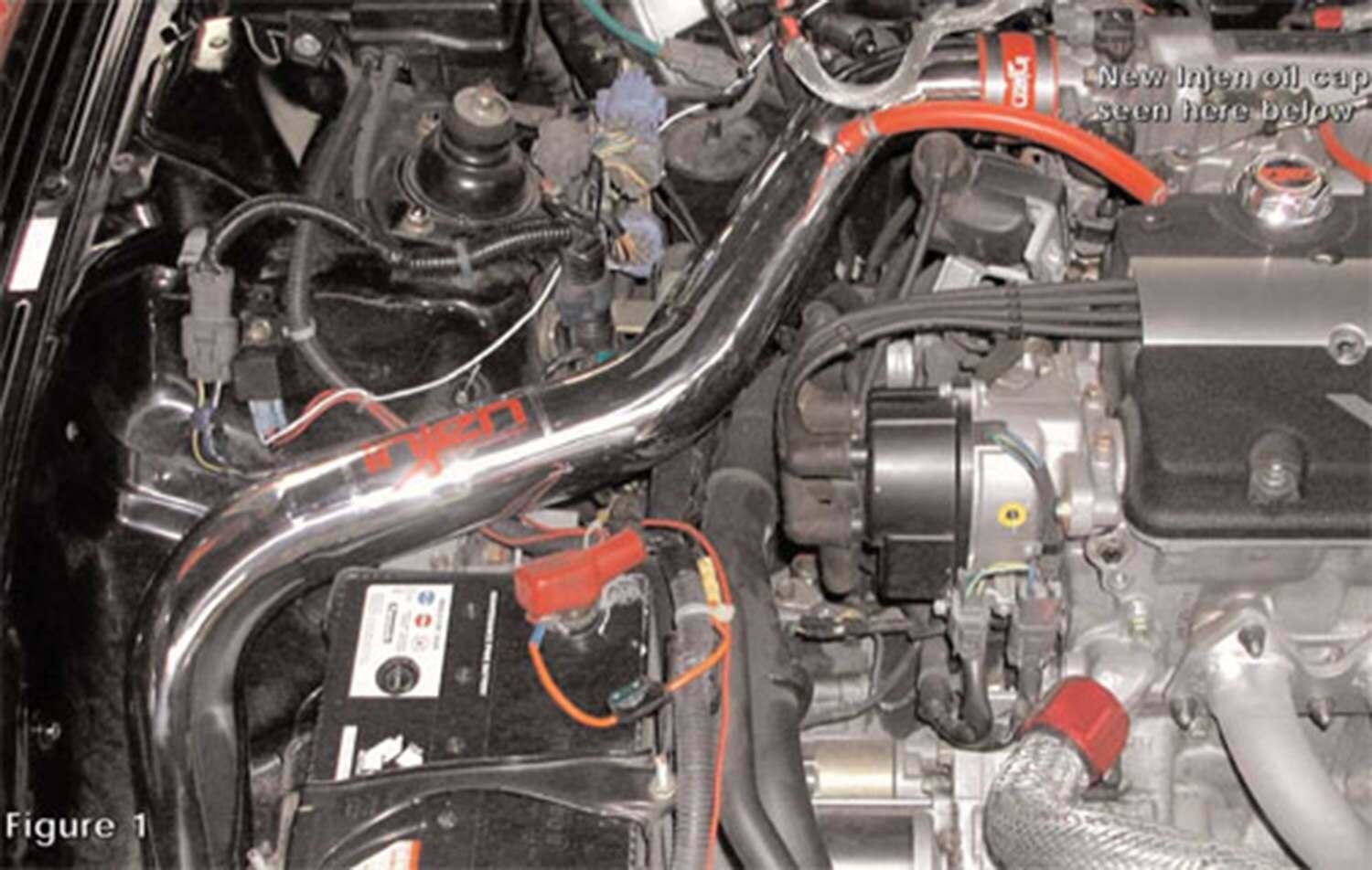 Injen RD cold air intake system with SuperNano-Web Dry Air filter   (1997-2001 Prelude 2.2L) - RD1720P