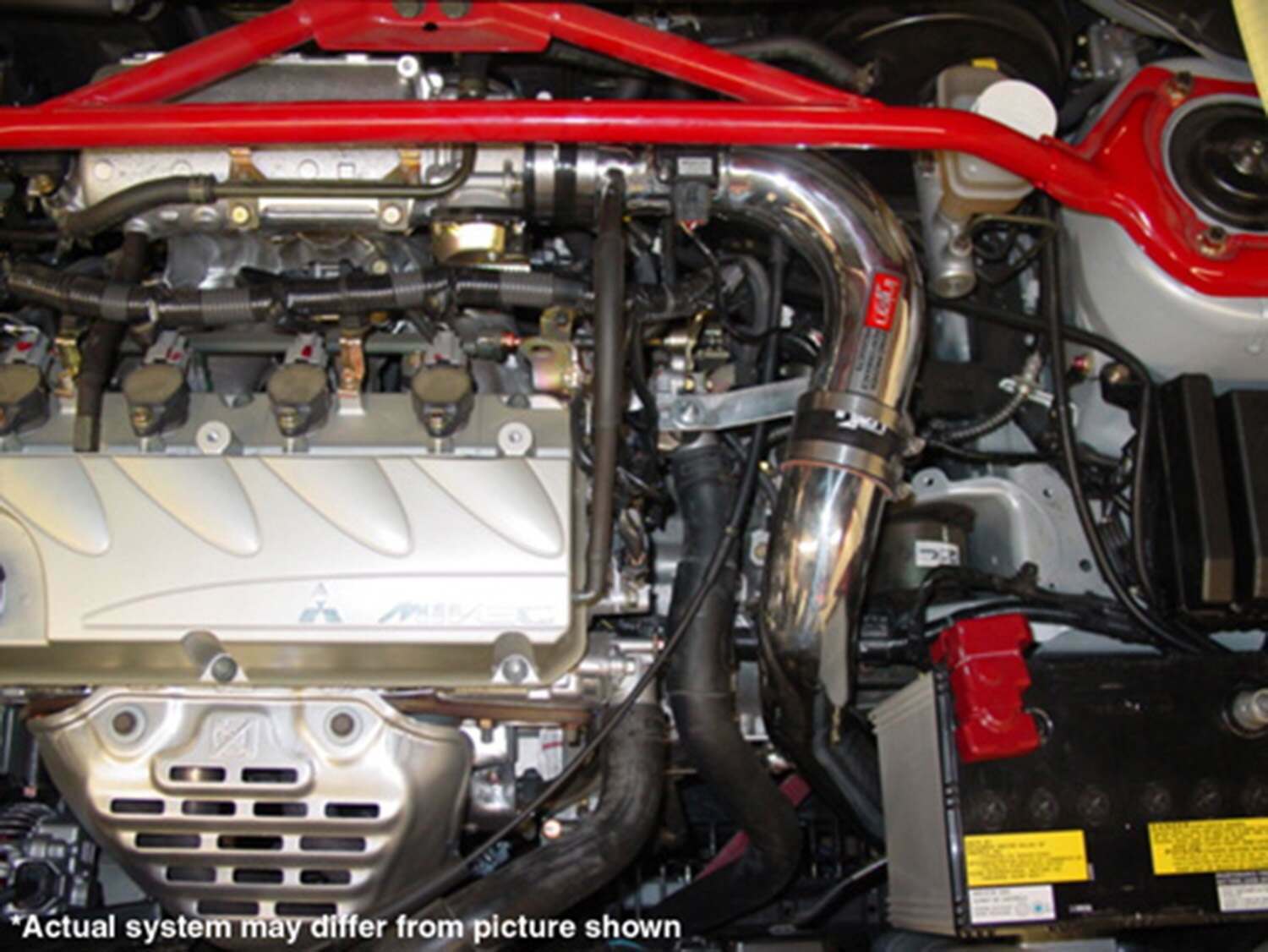 Injen RD cold air intake system with SuperNano-Web Dry Air filter   (2004-2006 Lancer Ralliart 2.4L) - RD1833BLK