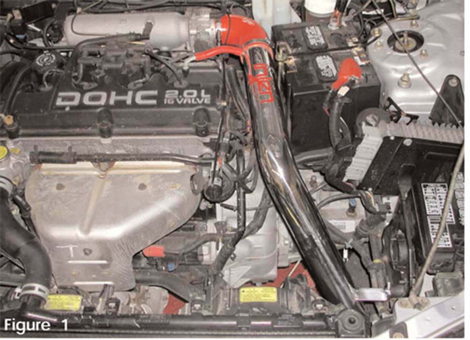 Injen RD cold air intake system with SuperNano-Web Dry Air filter   (1995-1998 Eclipse 2.0L) - RD1880BLK