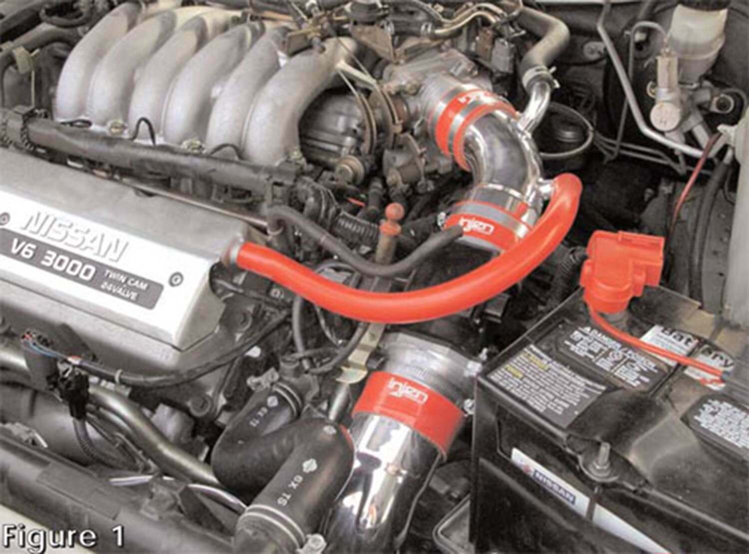 Injen RD cold air intake system with SuperNano-Web Dry Air filter   (1998-1999 Maxima 3.0L) - RD1930BLK