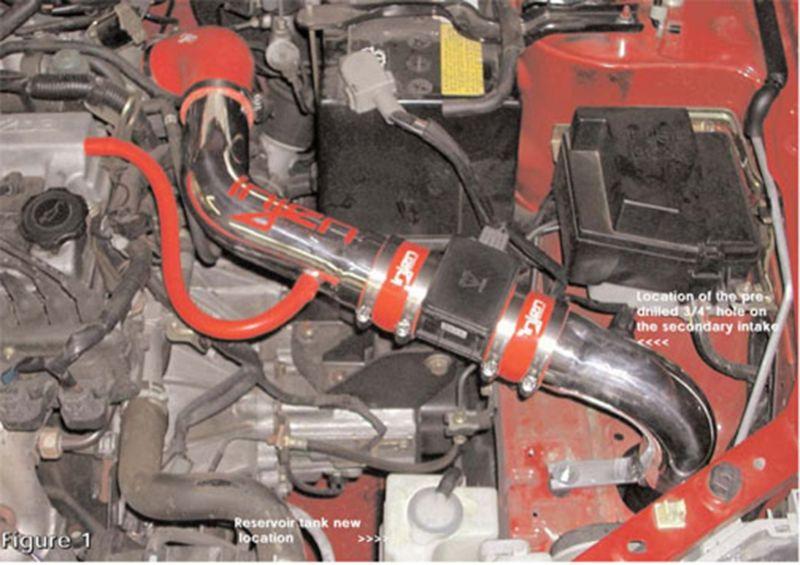 Injen RD cold air intake system with SuperNano-Web Dry Air filter   (2001-2003 Protégé 5, Protégé MP3 2.0L) - RD6060BLK
