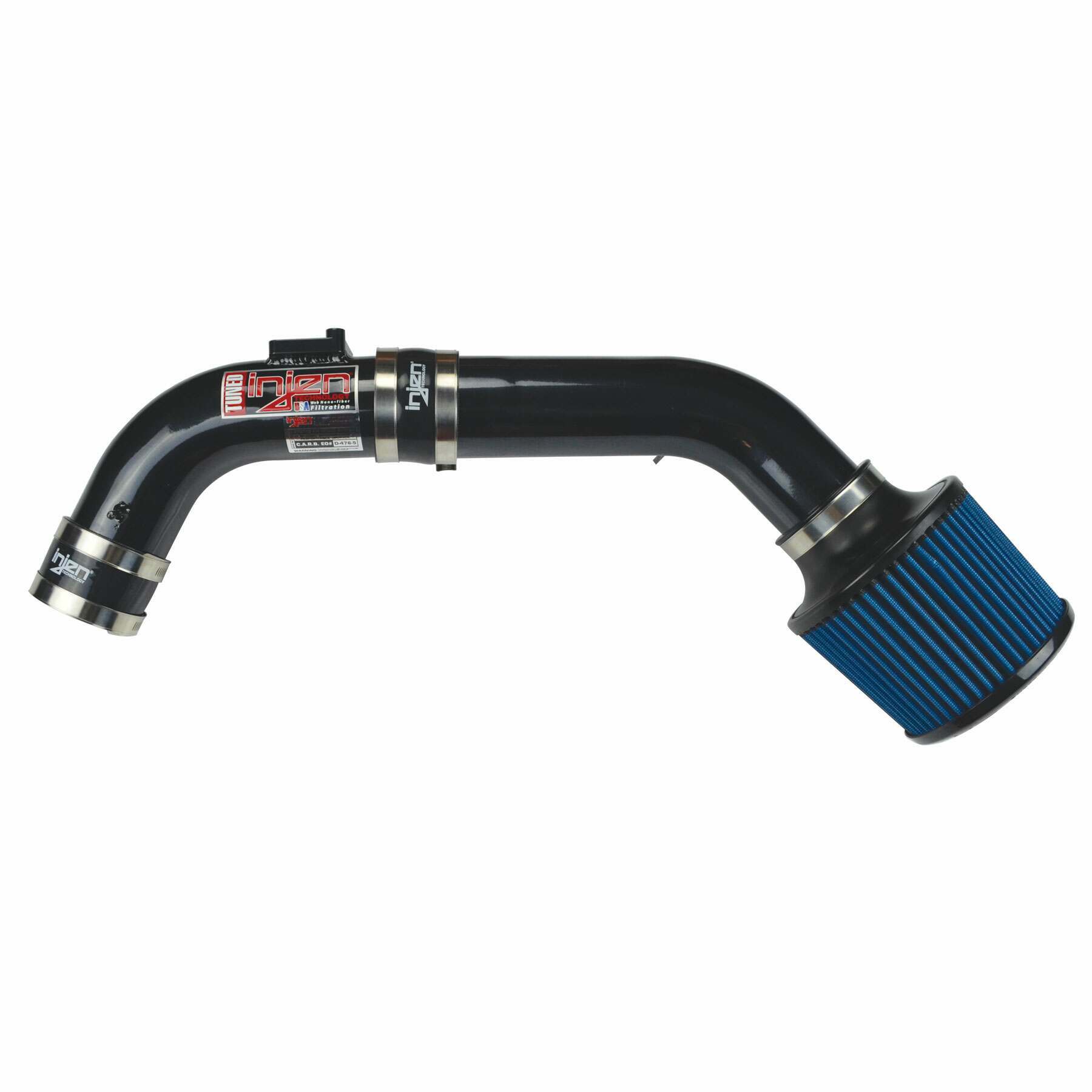 Injen RD cold air intake system with SuperNano-Web Dry Air filter   (2003-2008 Mazda 6 2.3L) - RD6068BLK