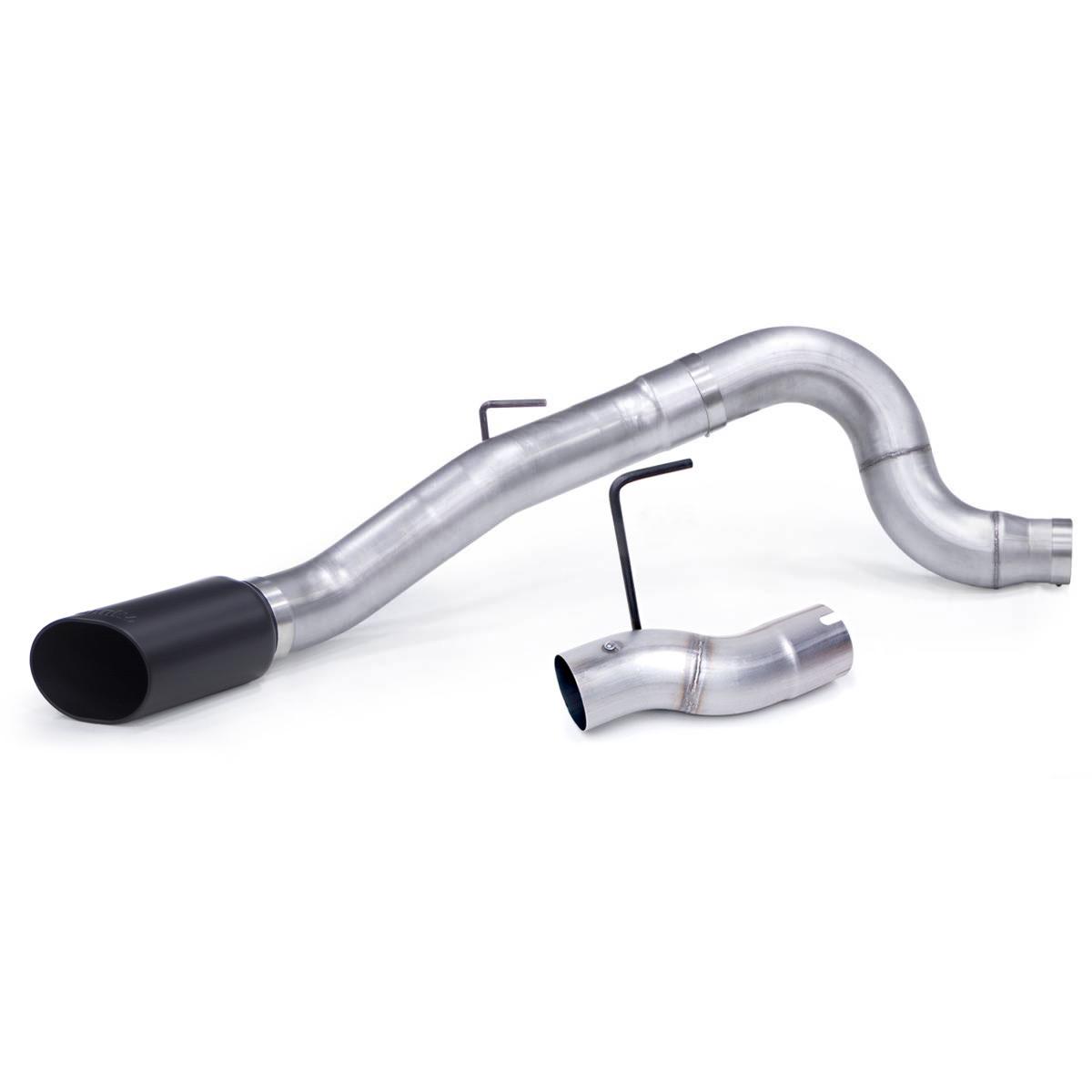 Banks Power Monster Exhaust System, 5-inch Single Exit, Black SideKick Tip for 2013-2018 Ram 2500/3500 6.7L Cummins, Mega-Cab SB - 49778-B