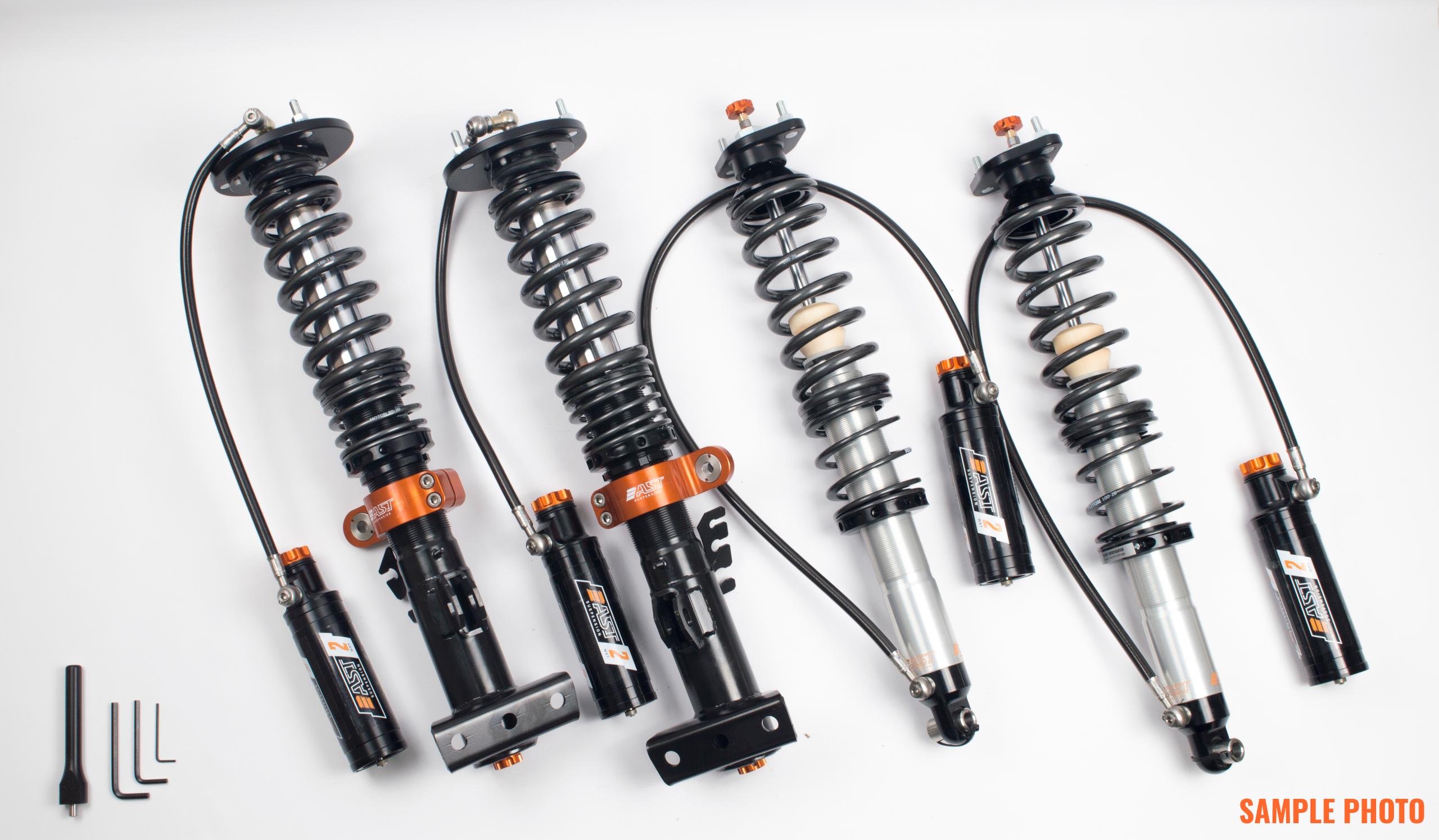 AST Suspension 2-Way Adjustable Coilovers In Rebound And Compression, Incl Canisters. (1999-2012 Porsche Boxster, Porsche Cayman) - RIV-P2207S
