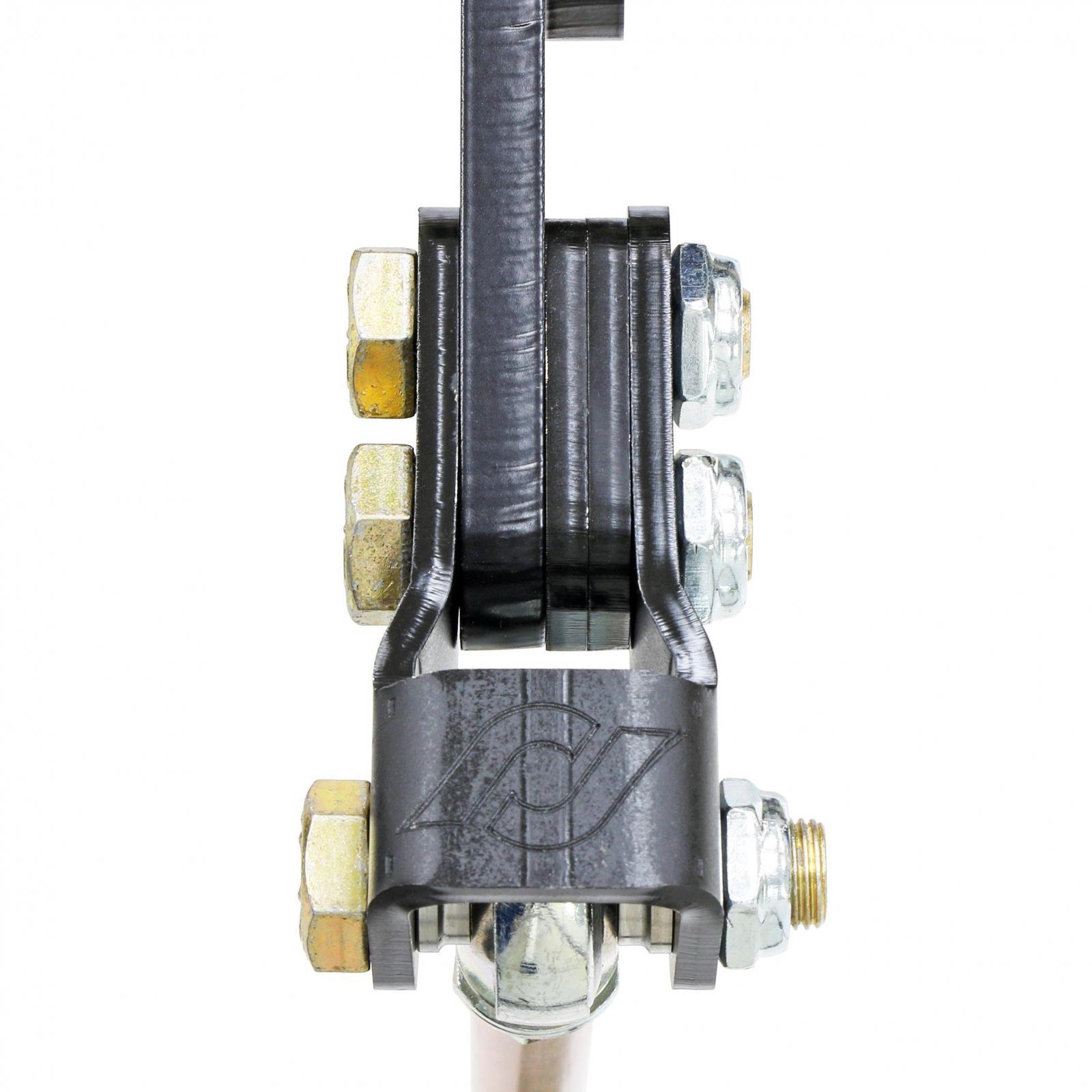 RockJock 4x4 Antirock Double Shear End Link Bracket Kit Extends Arm Length 1.5 Inch Allows up to 1.25 Inch Link Offset Hardware Included Pair - RJ-201000-101