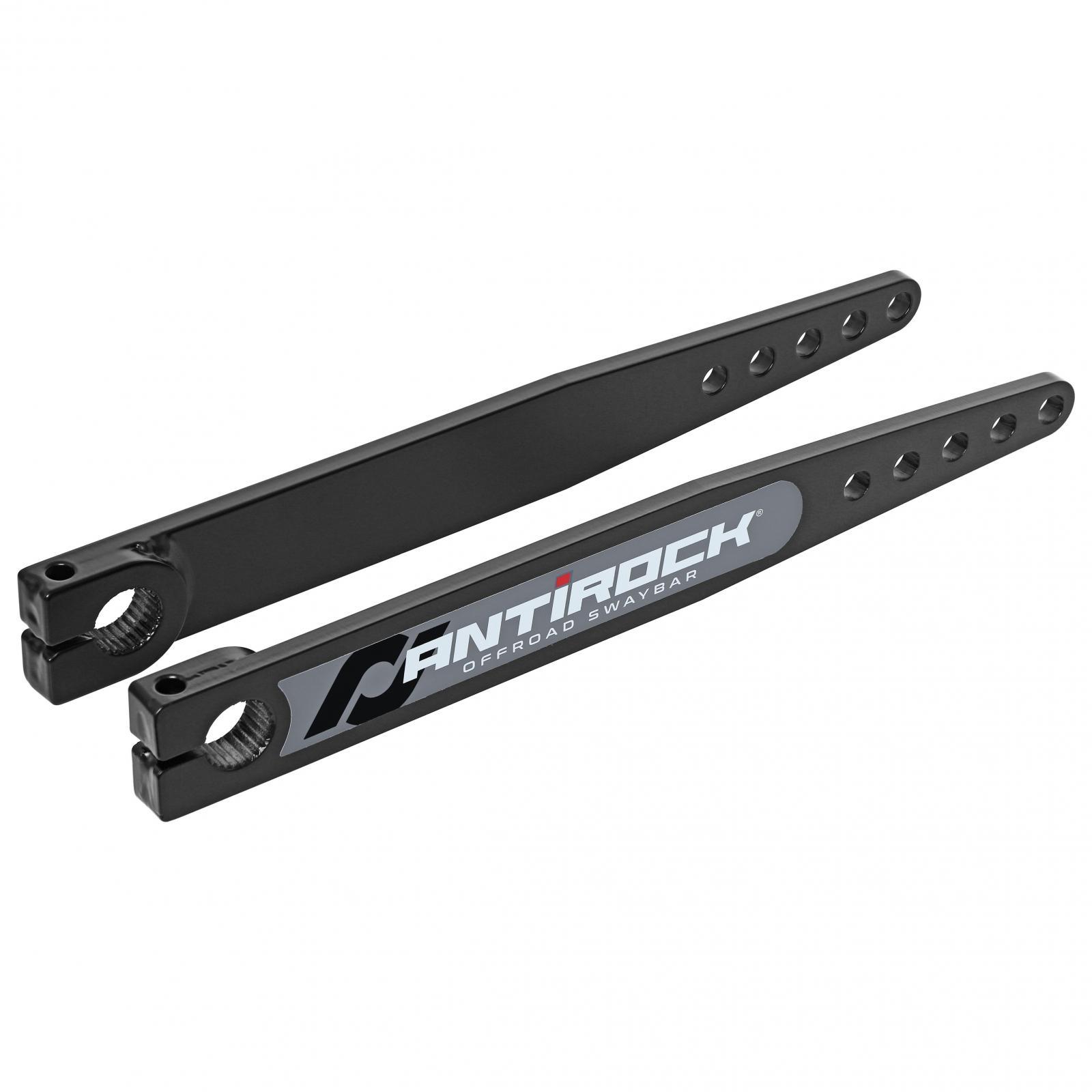 RockJock 4x4 Antirock Fabricated Steel Sway Bar Arms 17 Inch Long OAL 15.195 Inch C-C 5 Holes Includes Stickers Pair - RJ-202007-101