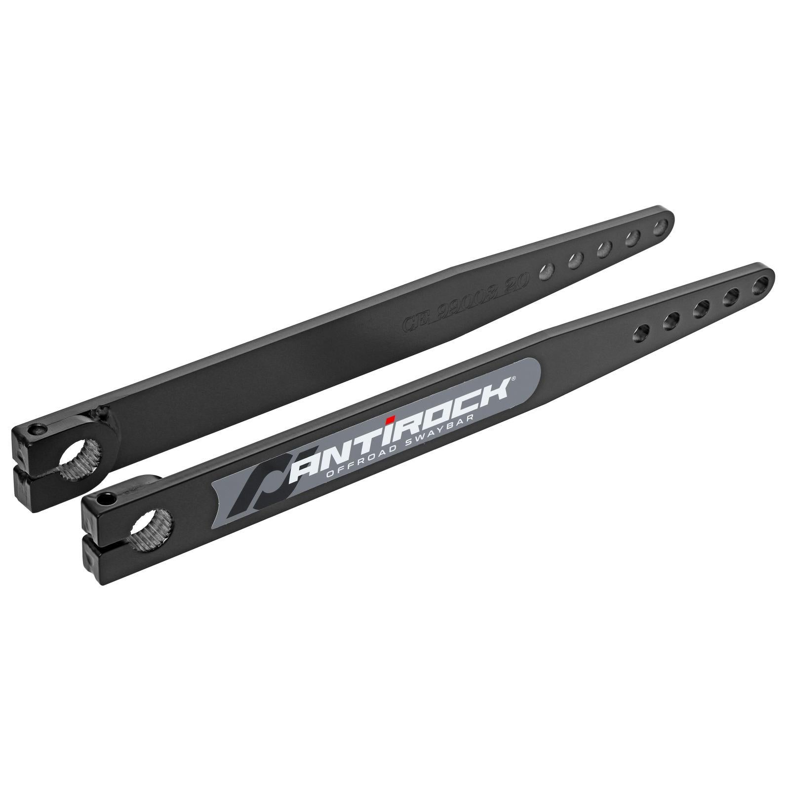 RockJock 4x4 Antirock Fabricated Steel Sway Bar Arms 87-95 Wrangler YJ 20 Inch Long OAL 18.195 Inch C-C 5 Holes Includes Stickers Pair - RJ-202007-105