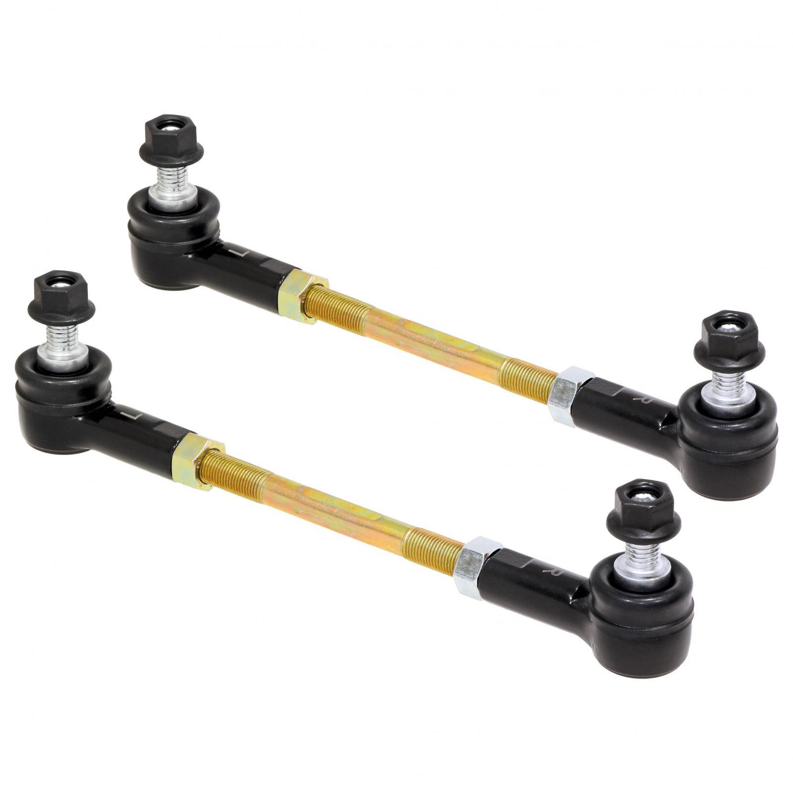 RockJock 4x4 Adjustable Sway Bar End Link Kit (6 1/2 Inch Long Rods w/ Sealed Rod Ends and Jam Nuts pair) - RJ-203003-101