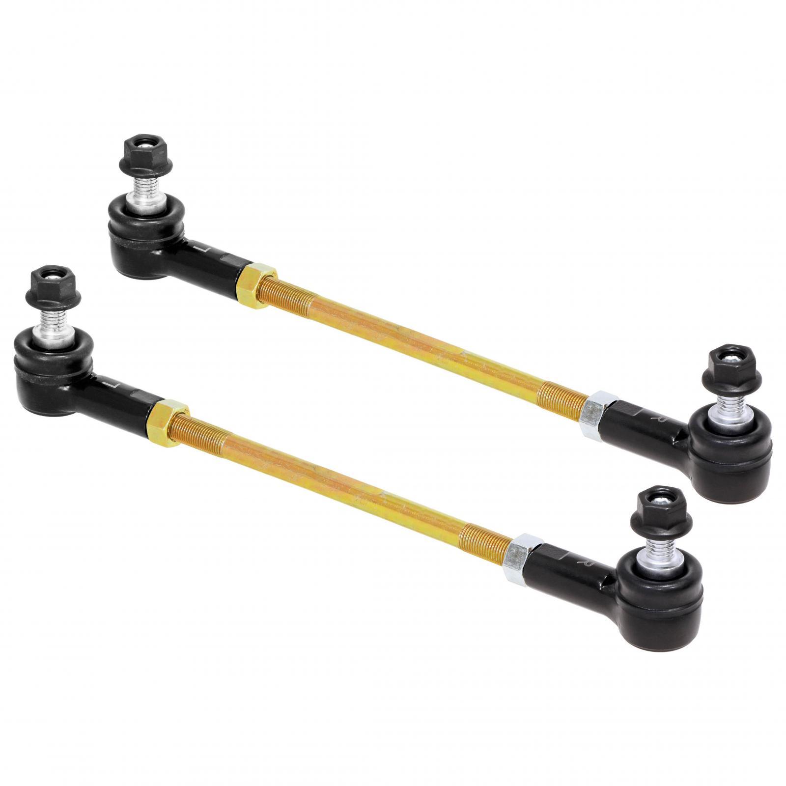 RockJock 4x4 Adjustable Sway Bar End Link Kit (10 1/2 Inch Long Rods w/ Sealed Rod Ends and Jam Nuts pair) - RJ-203005-101