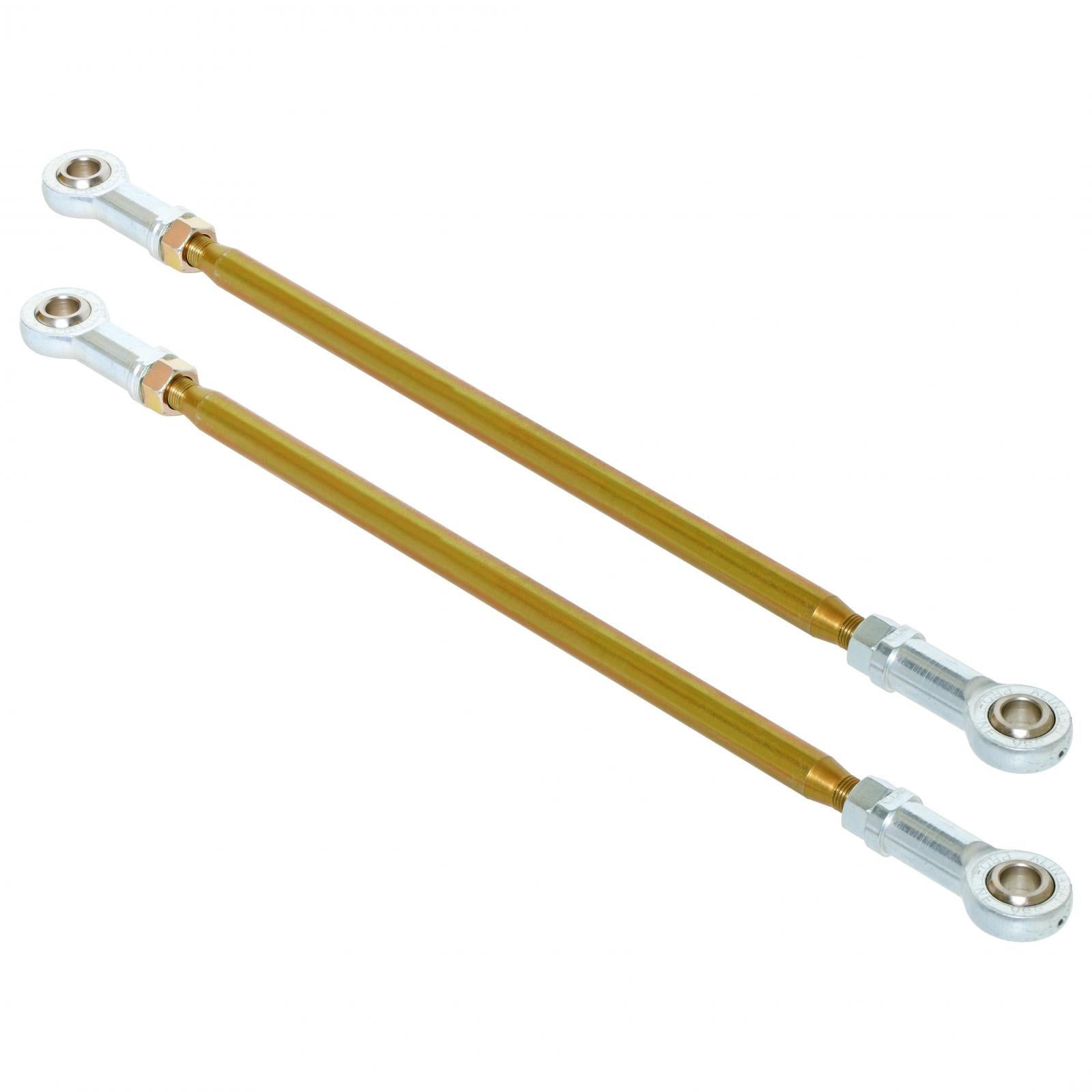 RockJock 4x4 Antirock Sway Bar End Link Kit (15 1/2 Inch Long Rods w/ Heims and Jam Nuts pair) - RJ-253200-101