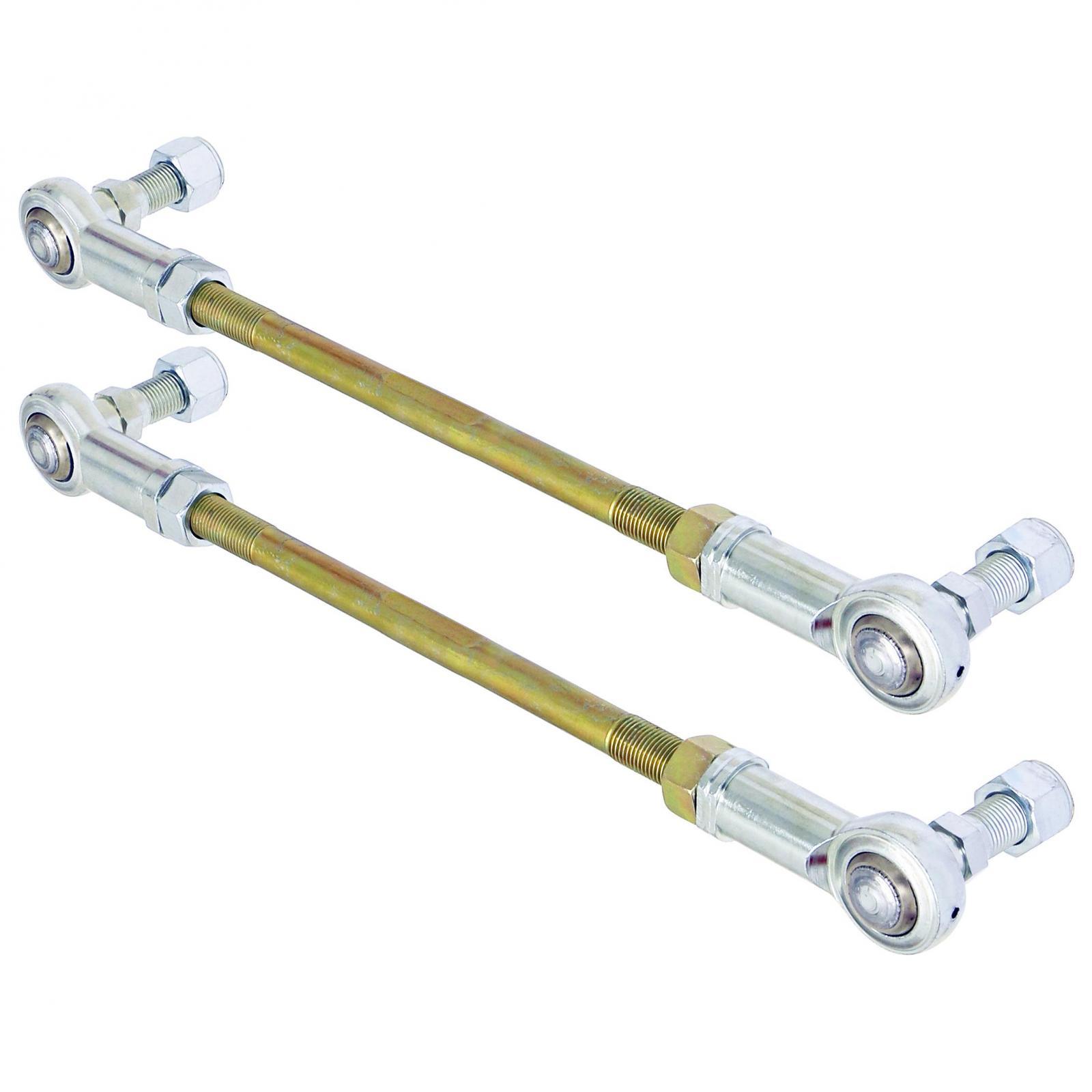 RockJock 4x4 Adjustable Sway Bar End Link Kit (12 1/2 Inch Long Rods w/ Heims and Jam Nuts pair) - RJ-253203-101