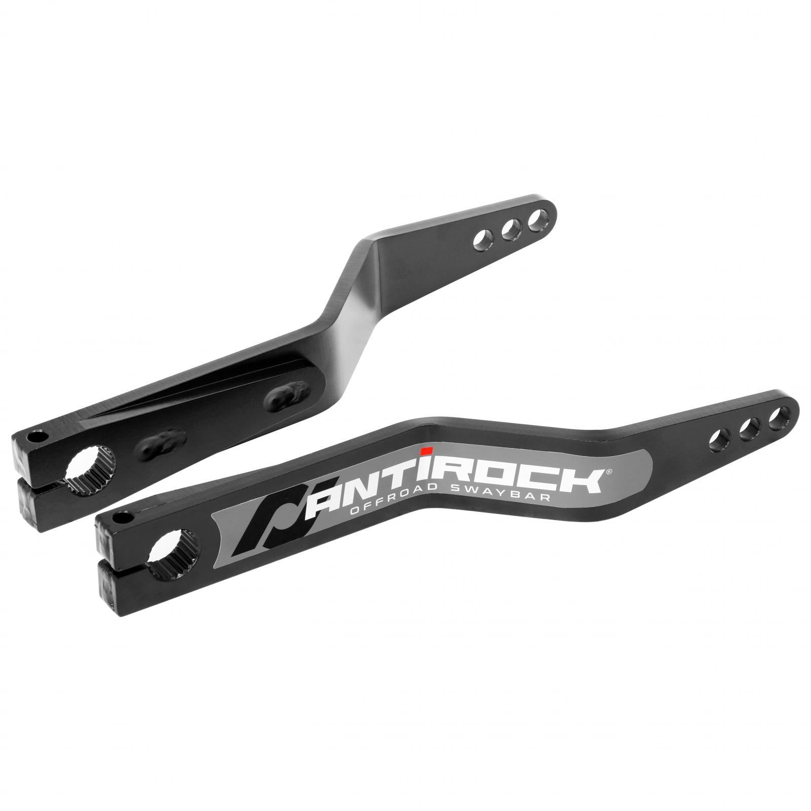 RockJock 4x4 Antirock Fabricated Steel Sway Bar Arms, 15.2 in. Long, 2.5 in. Offset Bend, 3 Holes - RJ-282101-101