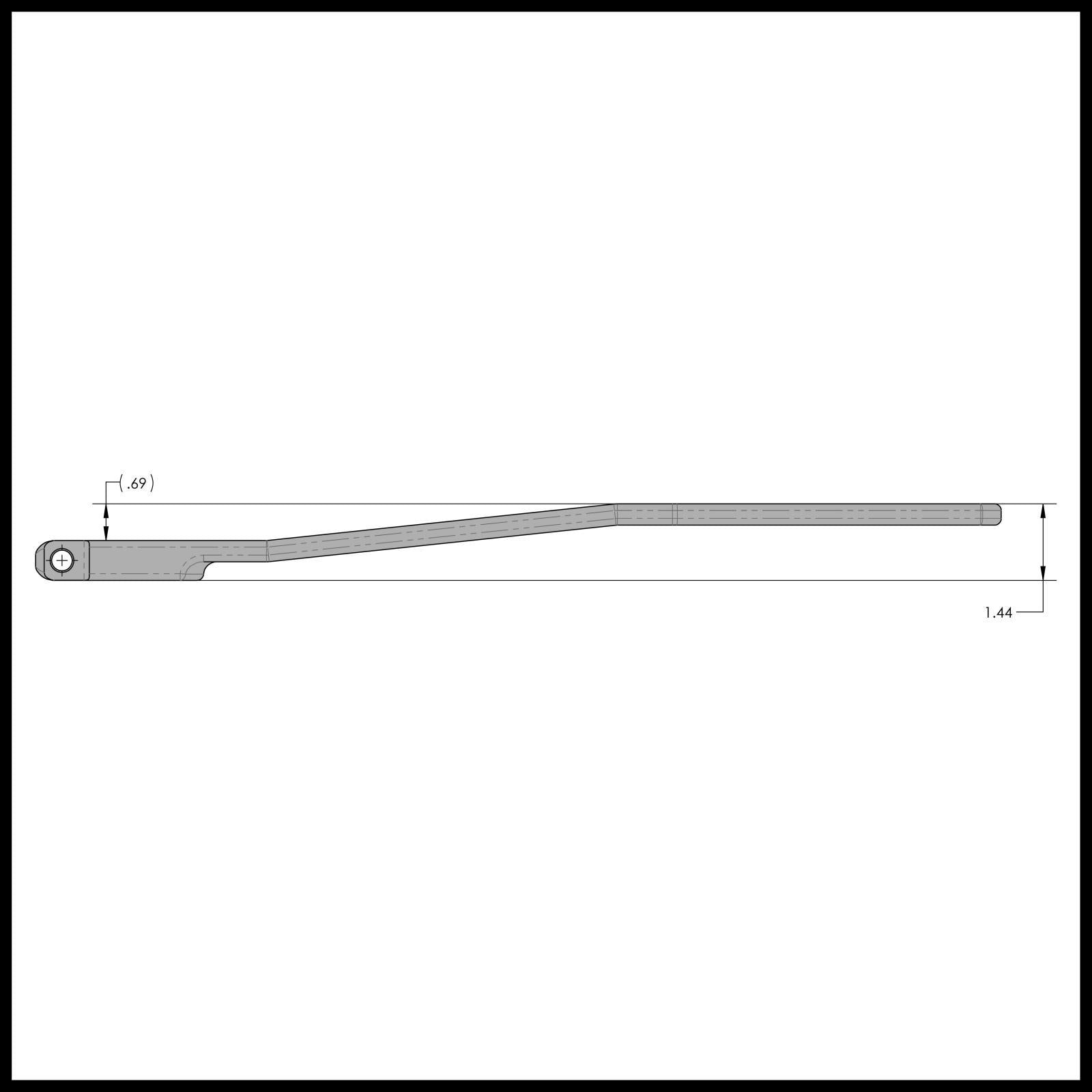 RockJock 4x4 Antirock Forged Chromoly Sway Bar Arms 18 Inch Long x 25 Spline .69 Inch Offset Bend Incl. Stickers Pair - RJ-282200-101