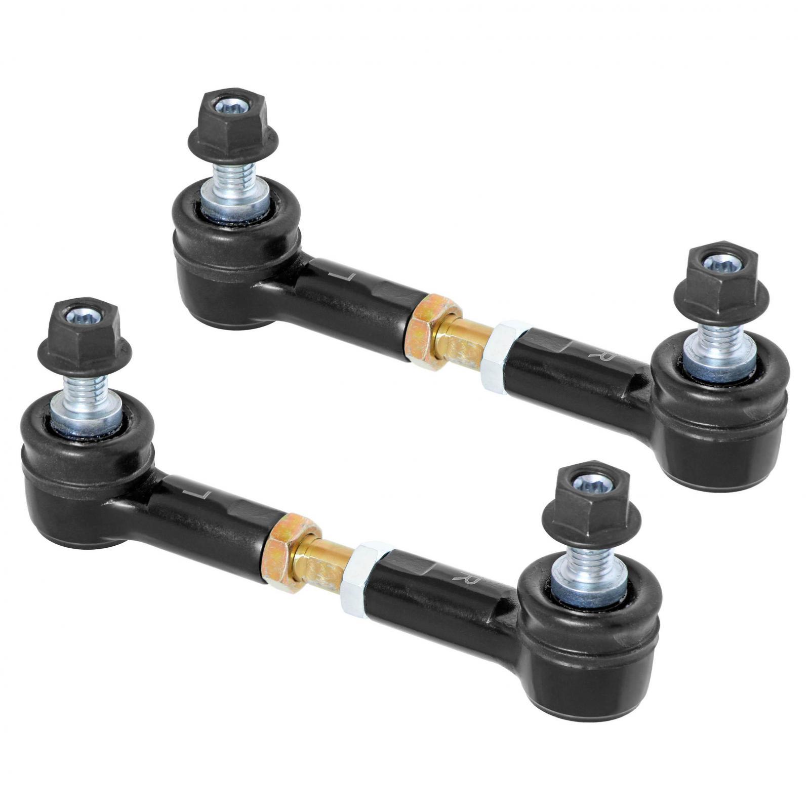 RockJock 4x4 Adjustable Sway Bar End Link Kit (3 1/2 in. Long Rods w/ Sealed Rod Ends and Jam Nuts) - RJ-283100-101