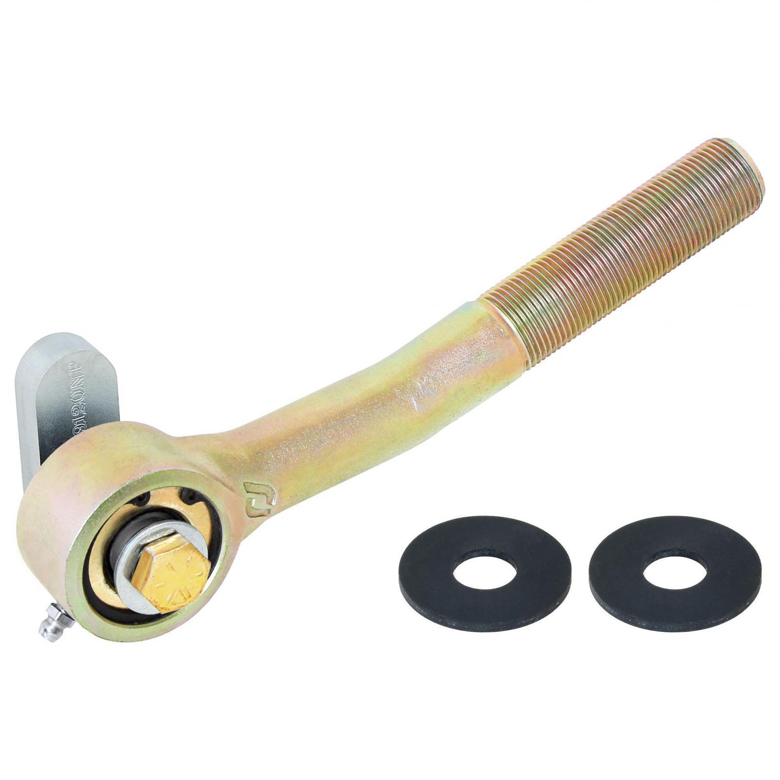 RockJock 4x4 Johnny Joint Rod End 2 Inch Narrow Forged Long Shank Bent for TJ/LJ/XJ/MJ/ZJ Front Trac Bar 1 Inch-14 RH Threads 1.600 Inch x .510 Inch Ball - RJ-305301-102