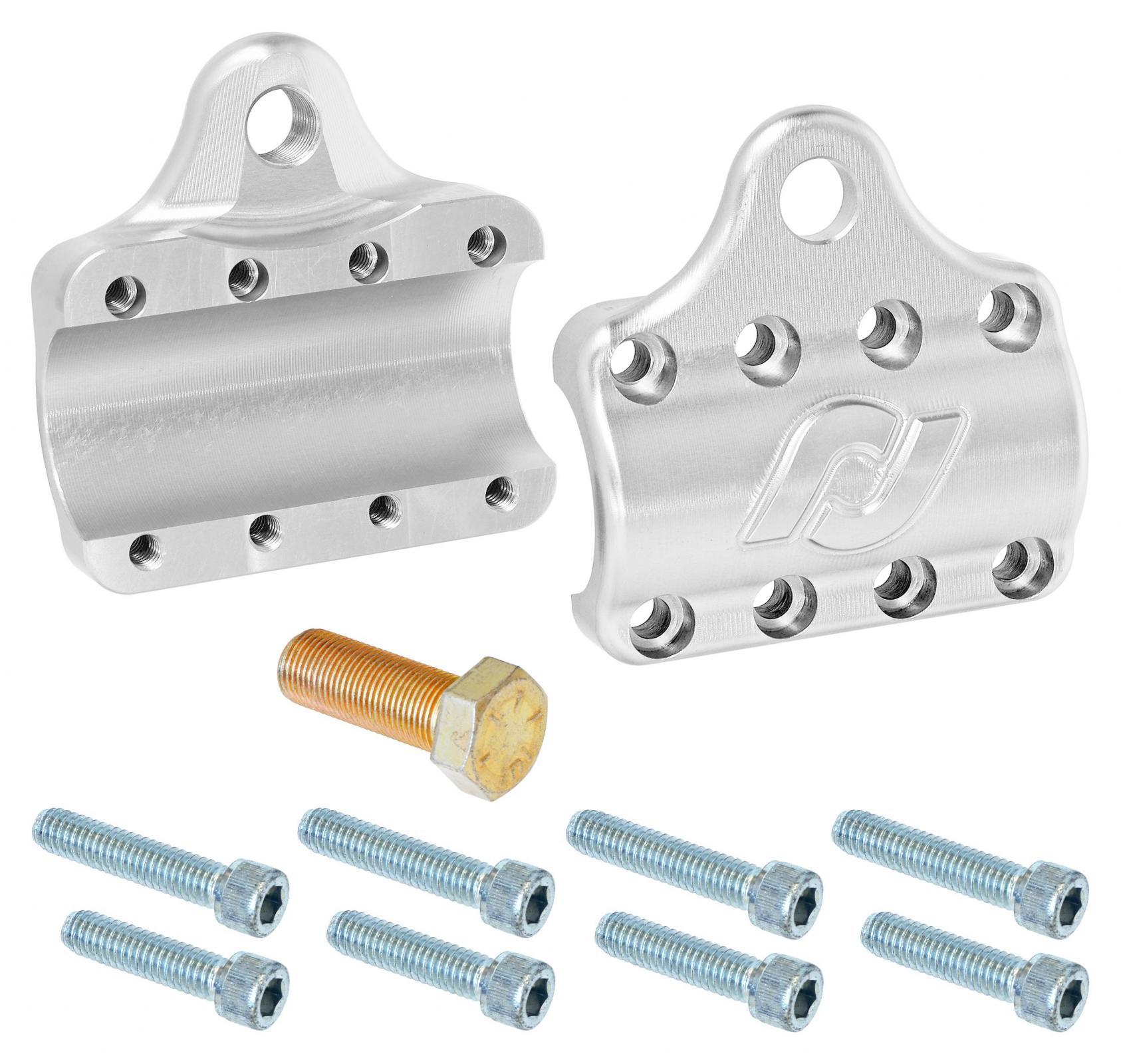 RockJock 4x4 Currectlync Ram Assist Tie Rod Clamp Bracket 7075-T6 Billet Aluminum For 42mm/1 5/8 Inch Tube - RJ-401000-101