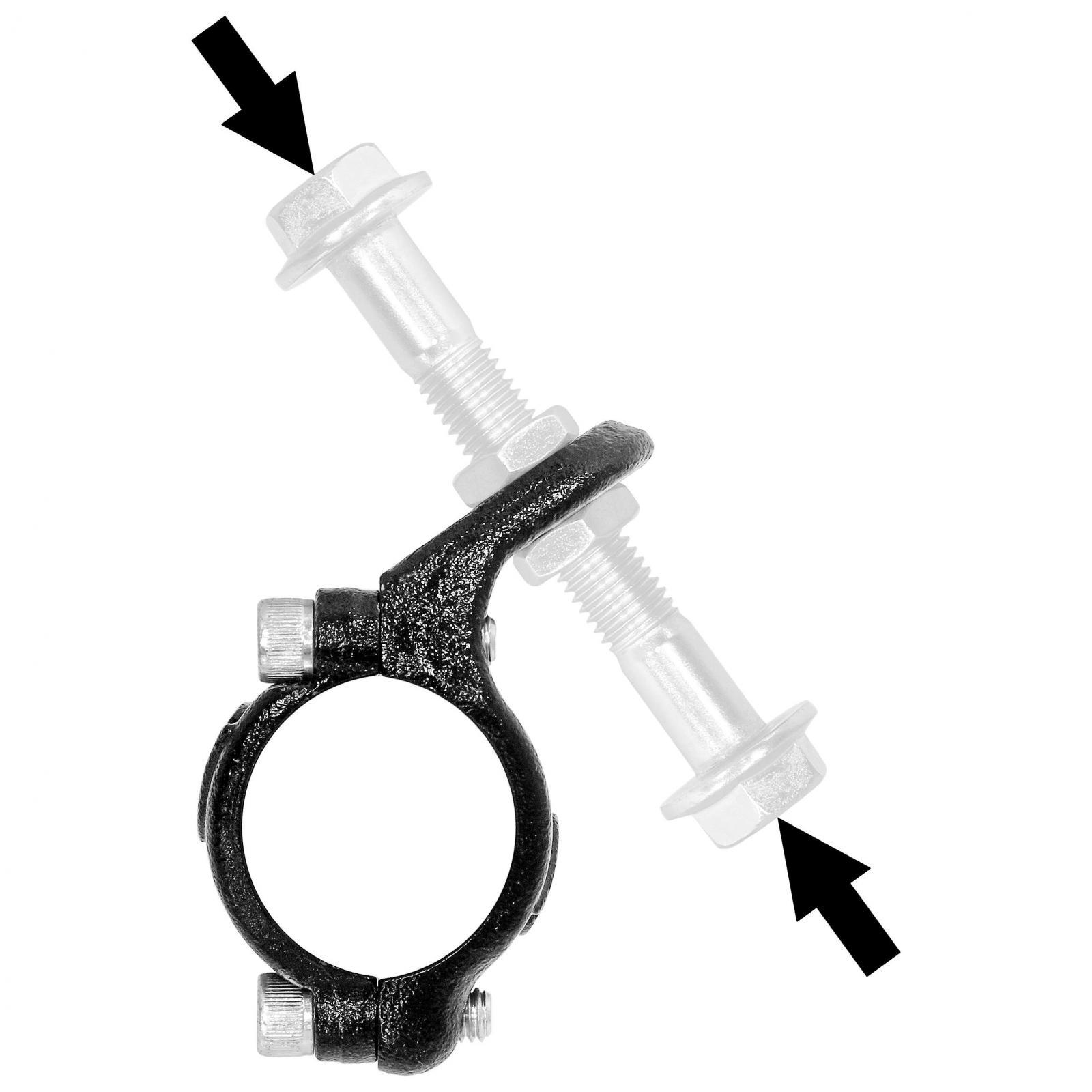 RockJock 4x4 CurrectLync Steering Stabilizer Shock Tie Rod Clamp Kit Forged Chromoly Jeep JL/JT/JK - RJ-401001-101