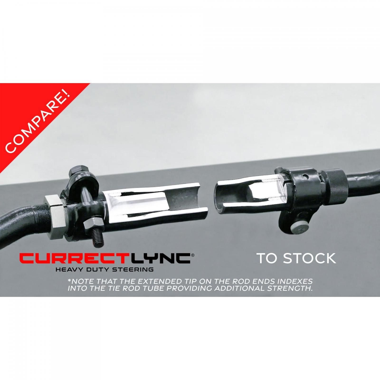 RockJock 4x4 CurrectLync Wrangler JK Tie Rod Bolts-On In High Steer Applications Only 1.65 Inch Dia. Tube Construction Forged Tie Rod Ends Incl. Jam Nuts And Adjusters - RJ-432103-101