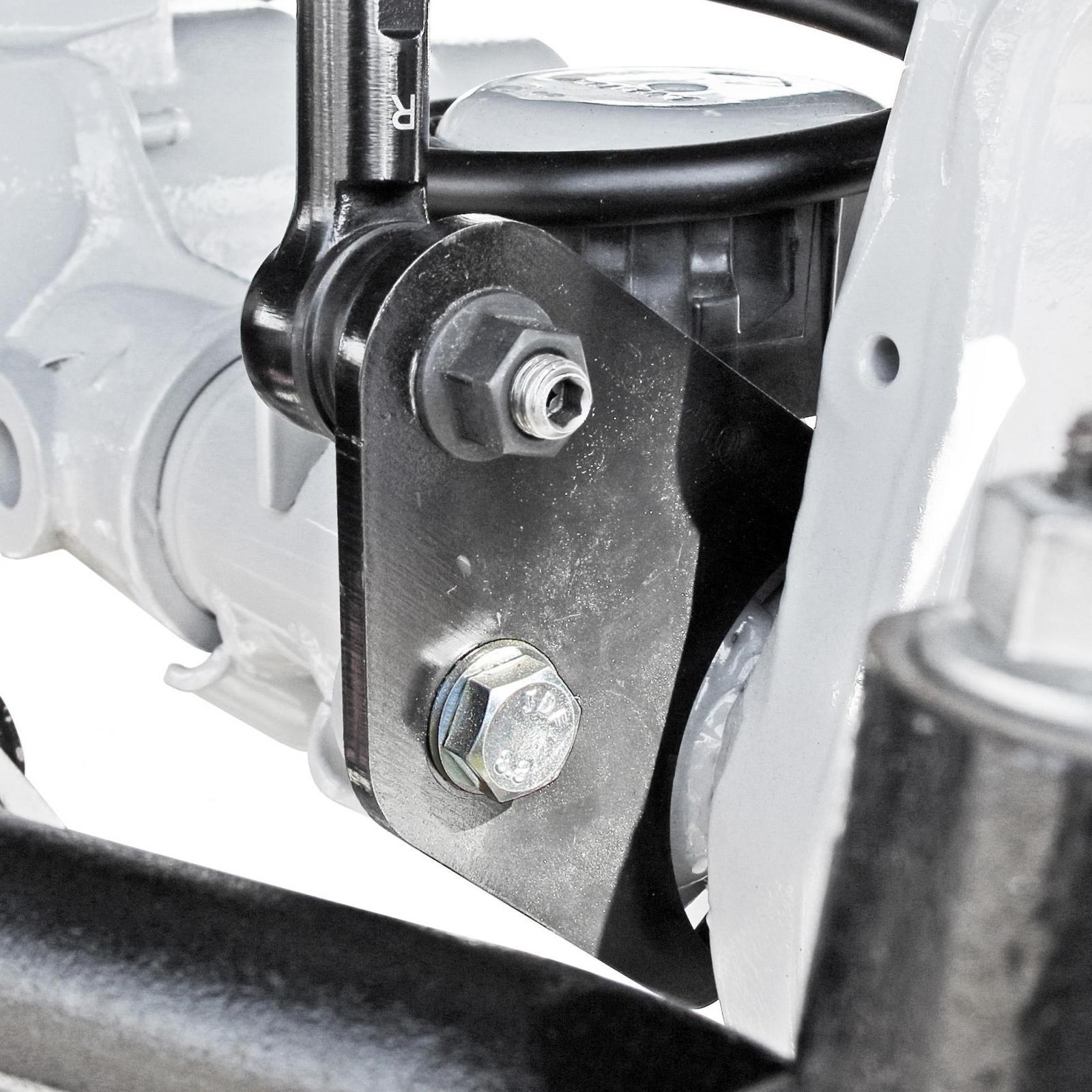 RockJock 4x4 CurrectLync Jeep JL/JT High Steer Kit For Ram Assist And Non-Rubicon Axle. Incl. Knuckles Drag Link Tie Rod Trac Bar Reloc/Ram Mount Axle Bracket Ram Assist Tie Rod Clamp - RJ-440000-103