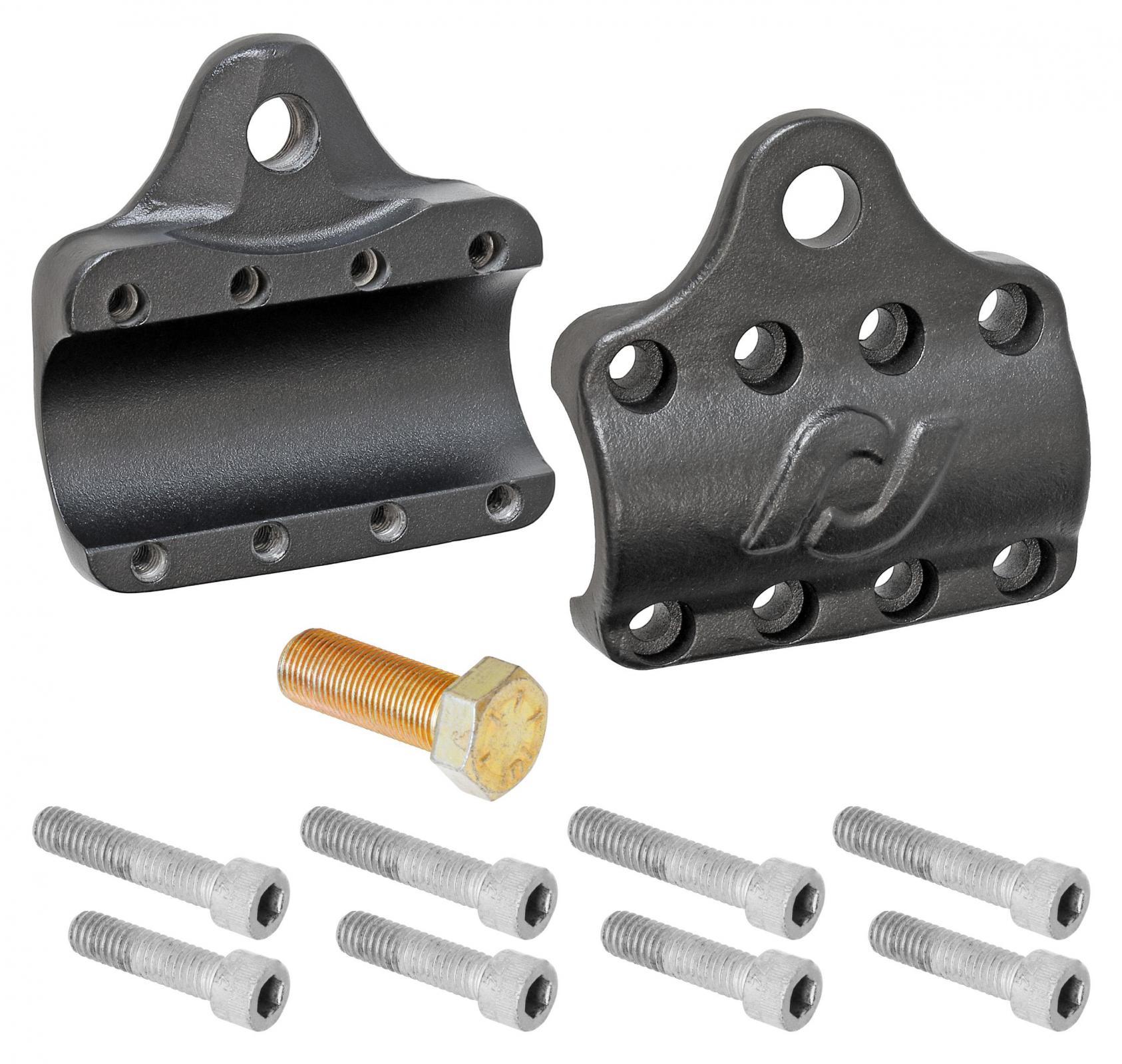 RockJock 4x4 Currectlync Ram Assist Tie Rod Clamp Bracket Forged Chromoly For 42mm/1 5/8 in Tube - RJ-441001-101