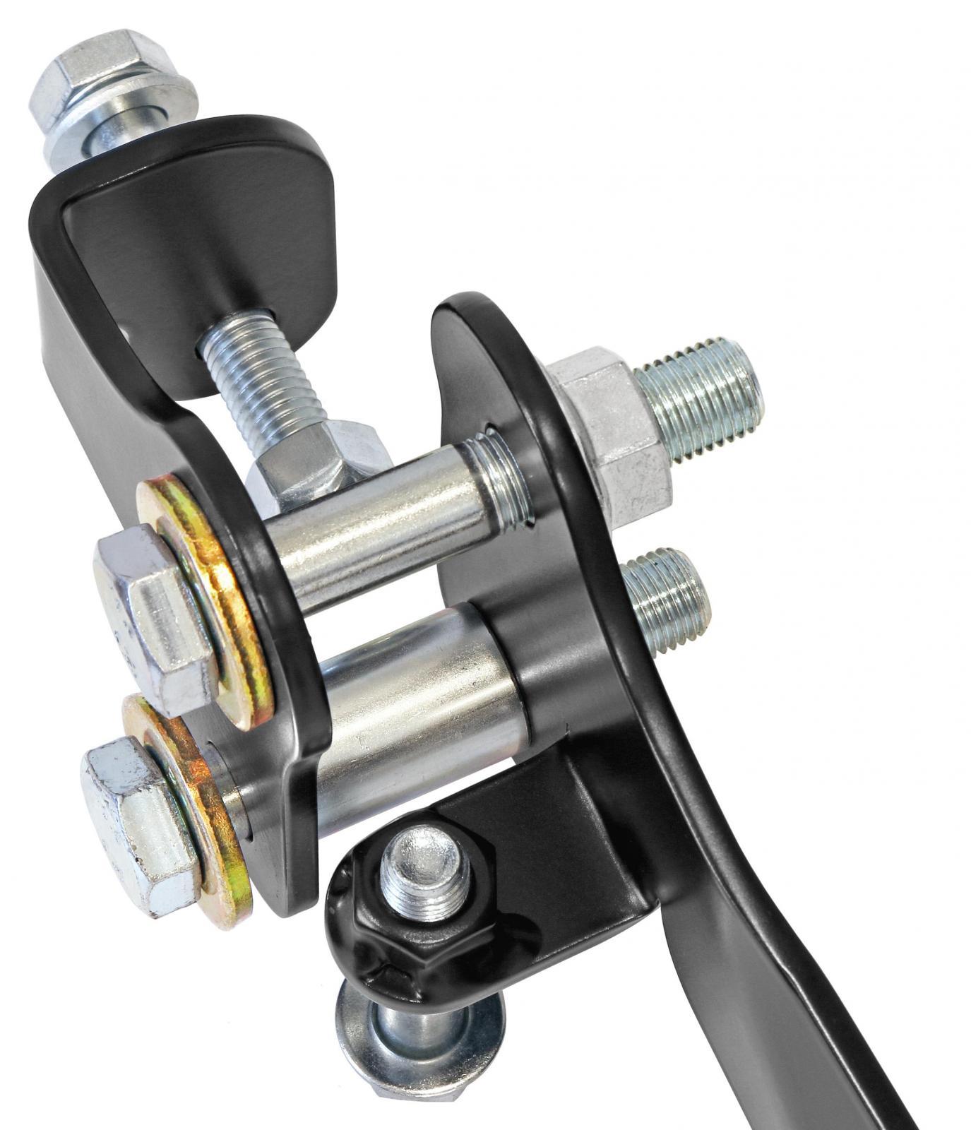 RockJock 4x4 Currectlync JL/JT High Steer Front Trac Bar Relocation and Steering Stabilizer Shock Mount Axle Bracket - RJ-441110-101