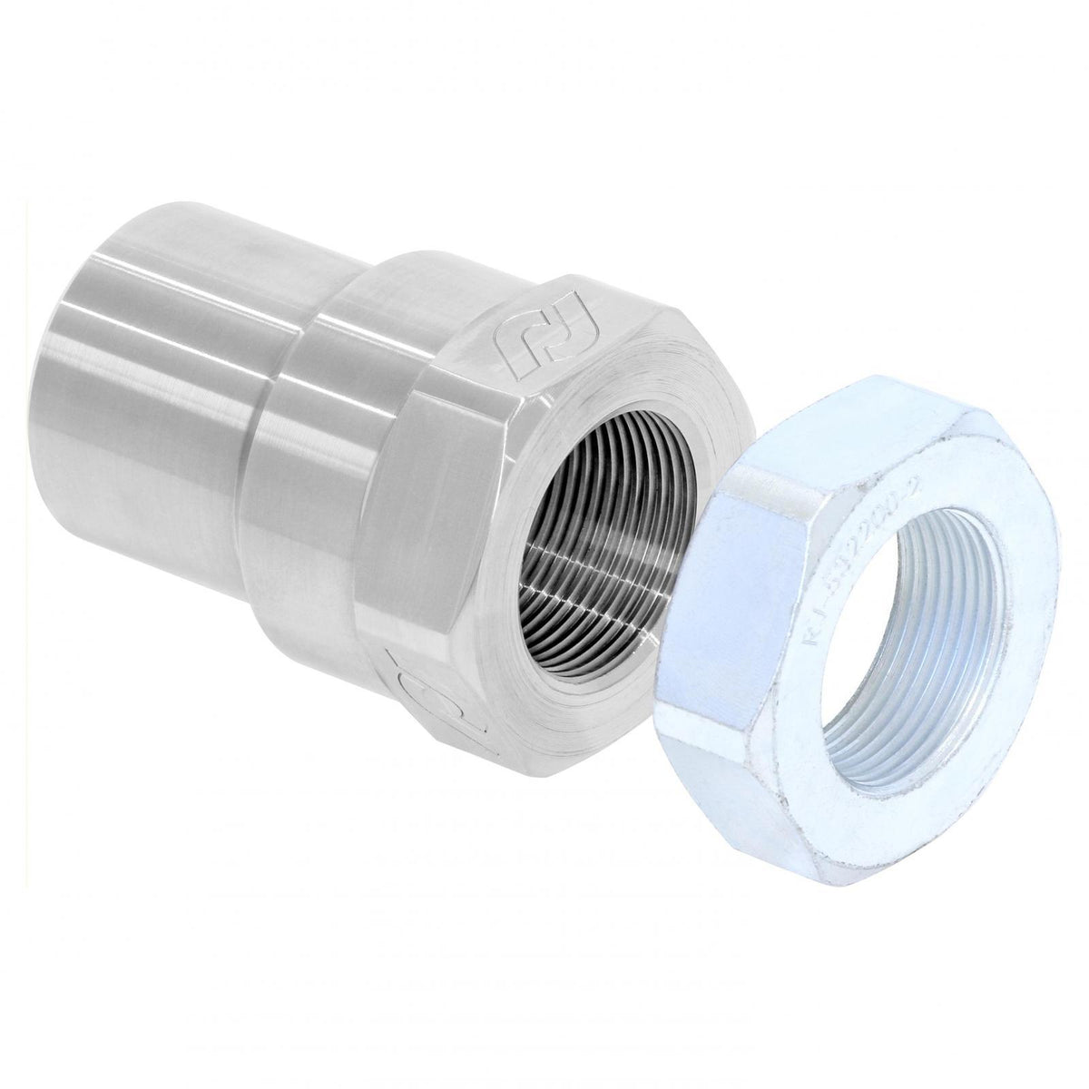 RockJock 4x4 Threaded Bung With Jam Nut 1 1/2 Inch-12 RH Thread Set - RJ-536202-102