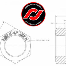 RockJock 4x4 RockNut Kit (Nut and Bung) 1 1/4 Inch RH Thread - RJ-576200-101