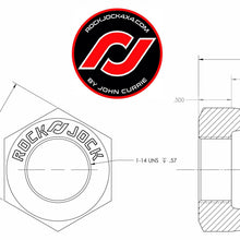 RockJock 4x4 RockNut Kit (Nut and Bung) 1 Inch LH Thread - RJ-576201-102