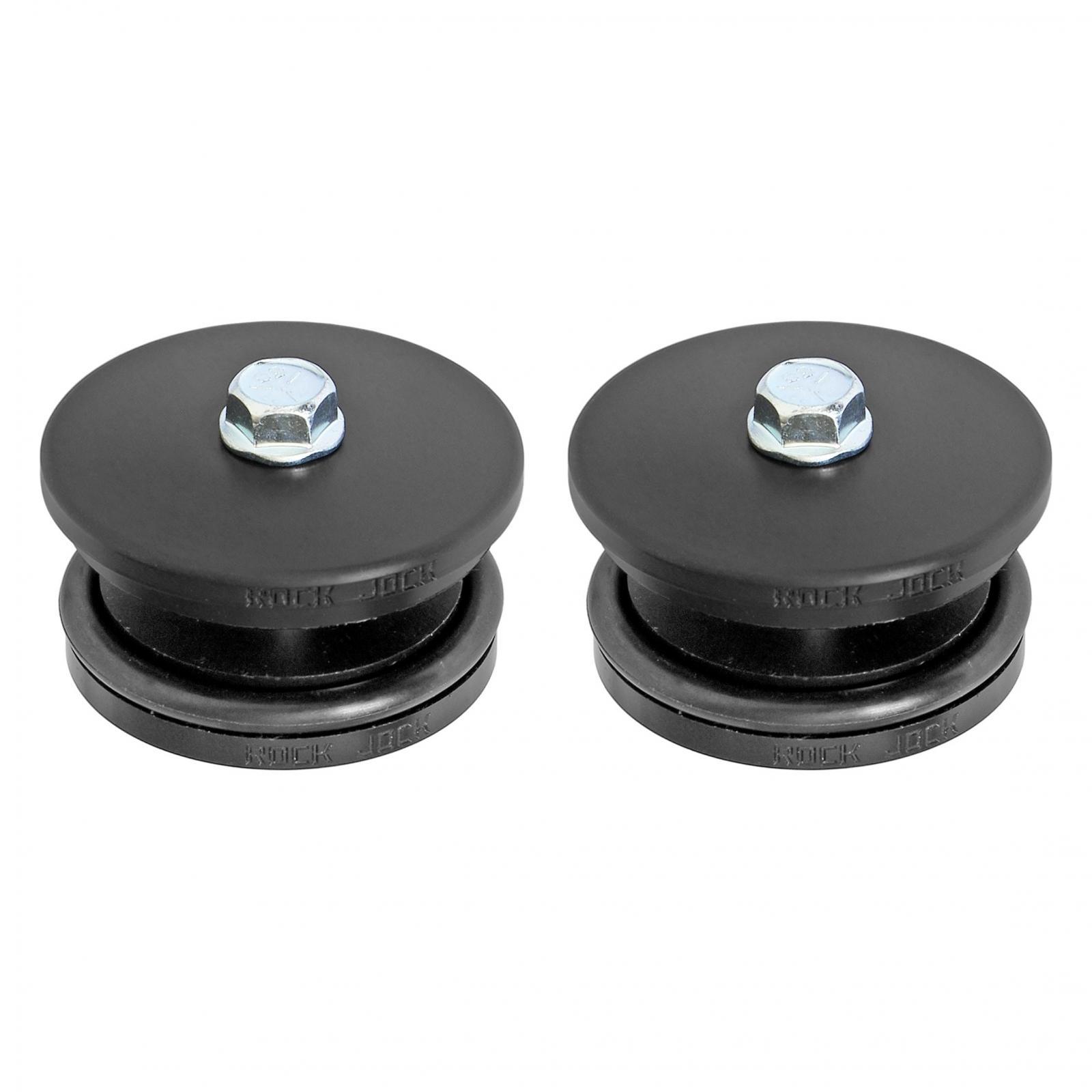 RockJock 4x4 Spring Tower Frame Plug Kit for JL JT and JK Frames. CNC Machined Black Delrin - RJ-600003-101