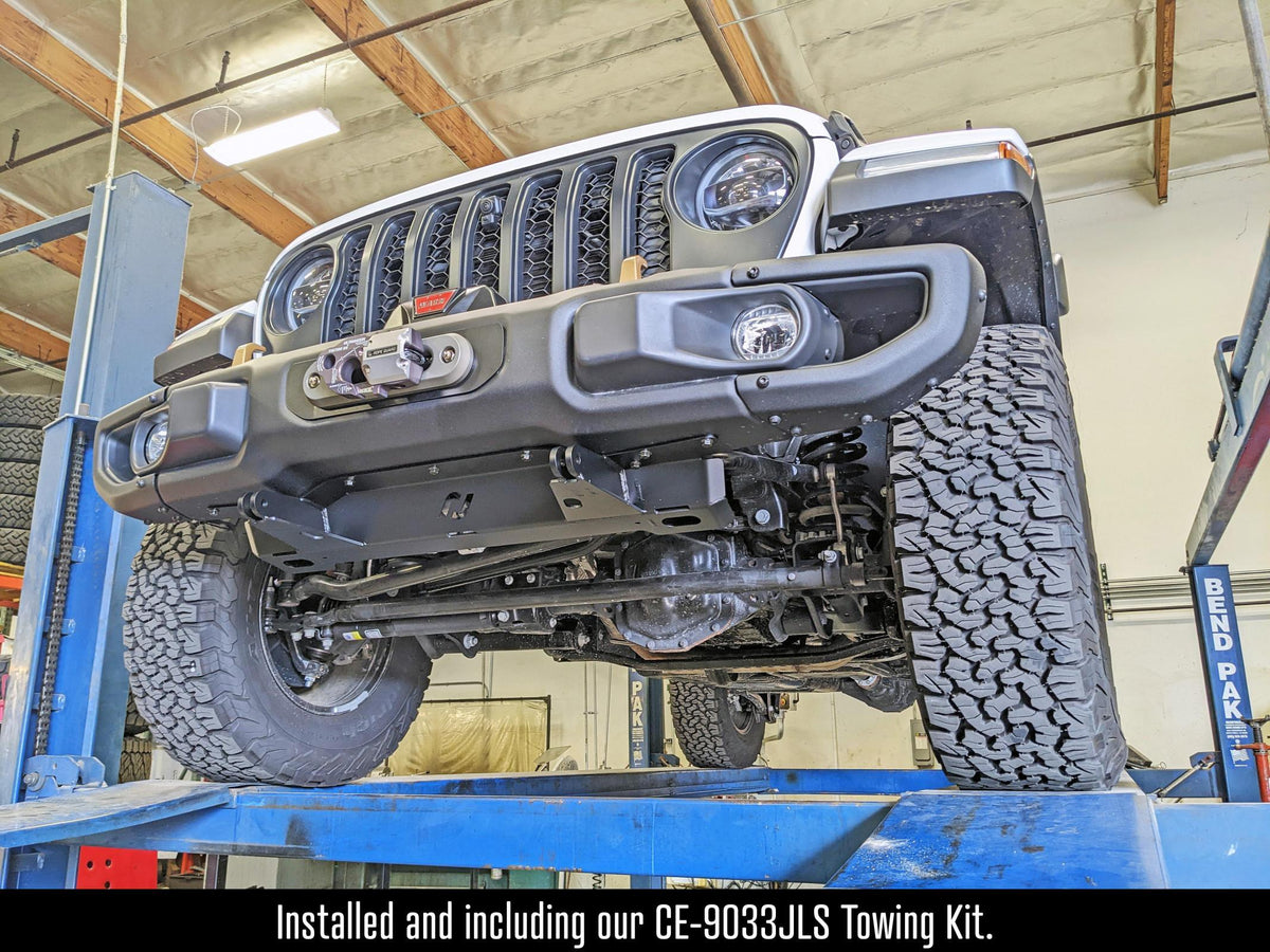 RockJock 4x4 JL/JT Winch Plate Kit for Factory Steel Bumper (for use with or without CE-9033JLS RockJock Towing Kit) - RJ-641100-101