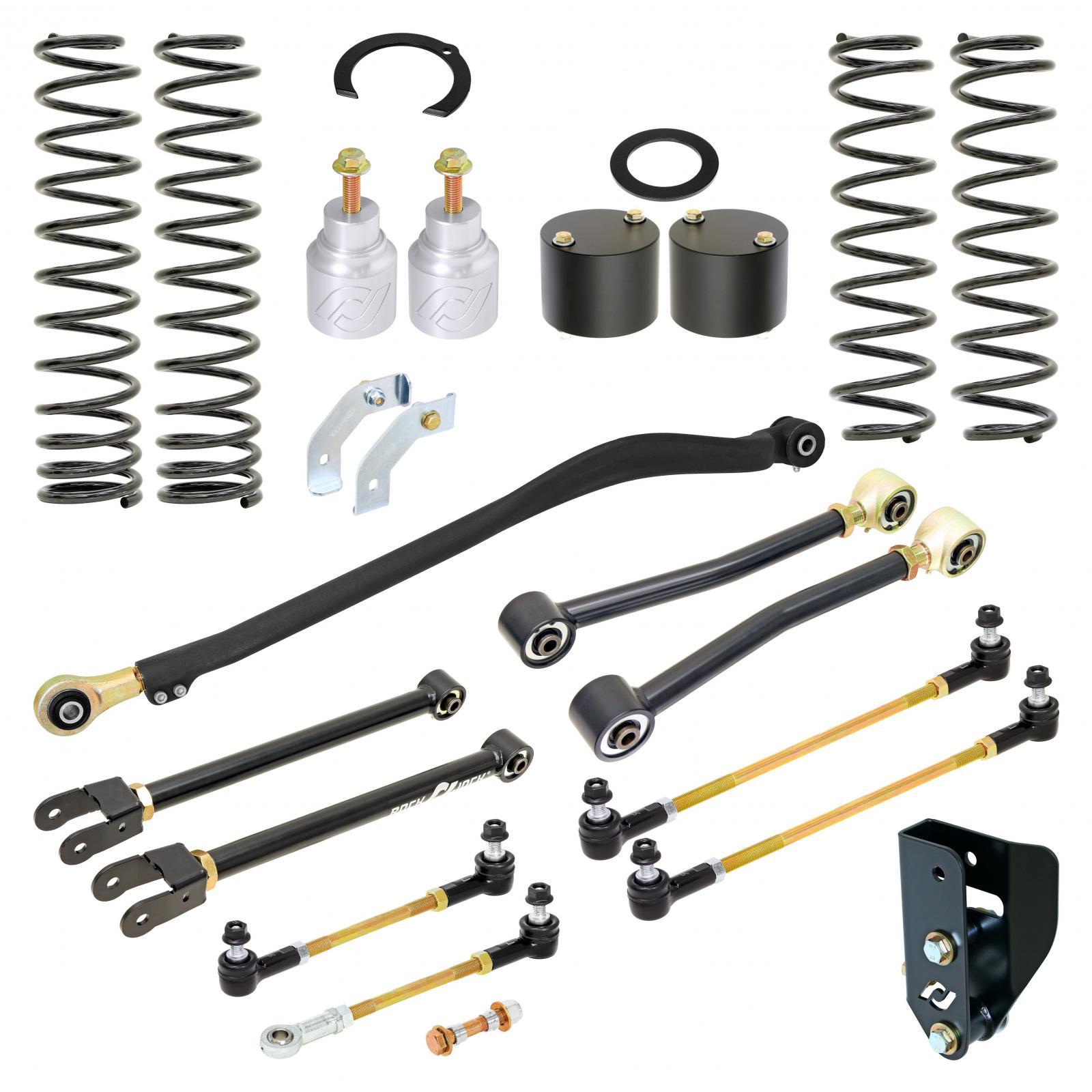 RockJock 4x4 Sport Edition Johnny Joint Suspension System for JL Wrangler w/ Diesel engine 3.5 Inch lift RockJock 4X4 - RJ-JLD000-101