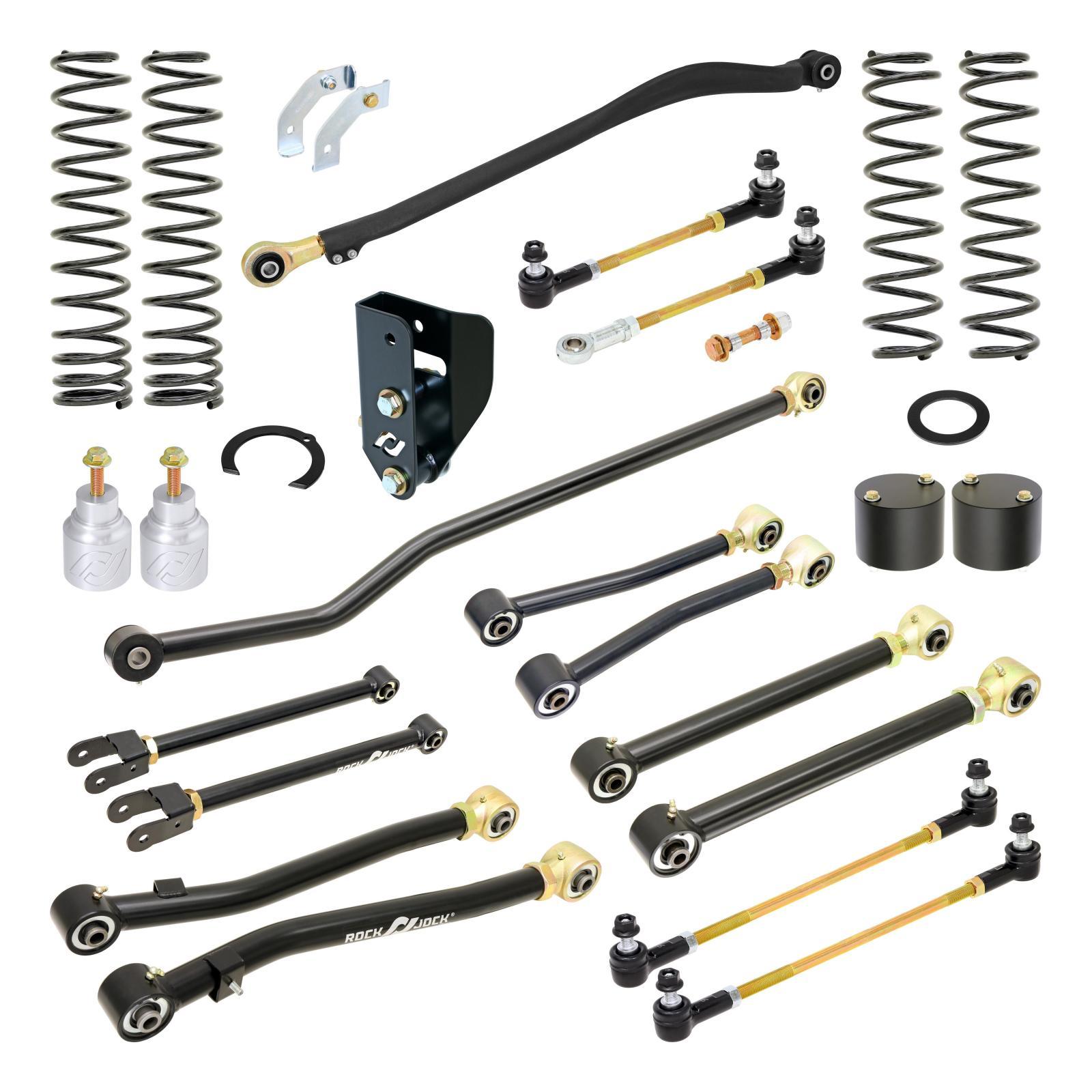 RockJock 4x4 Pro Edition Johnny Joint Suspension System for JL Wrangler w/ Diesel engine 3.5 Inch lift RockJock 4X4 - RJ-JLD001-101