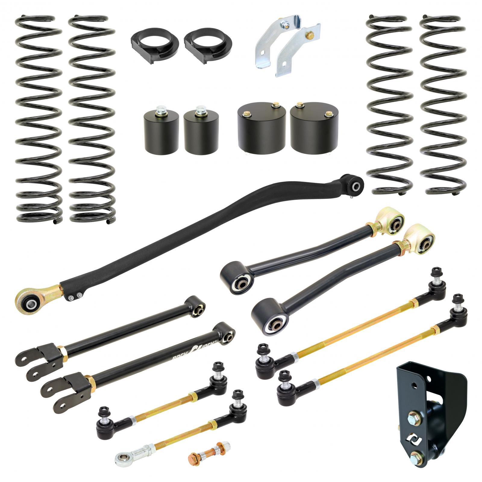 RockJock 4x4 Sport Edition Johnny Joint Suspension System for JL Wrangler w/ Gas V-6 3.5 Inch lift RockJock 4X4 - RJ-JLG000-101