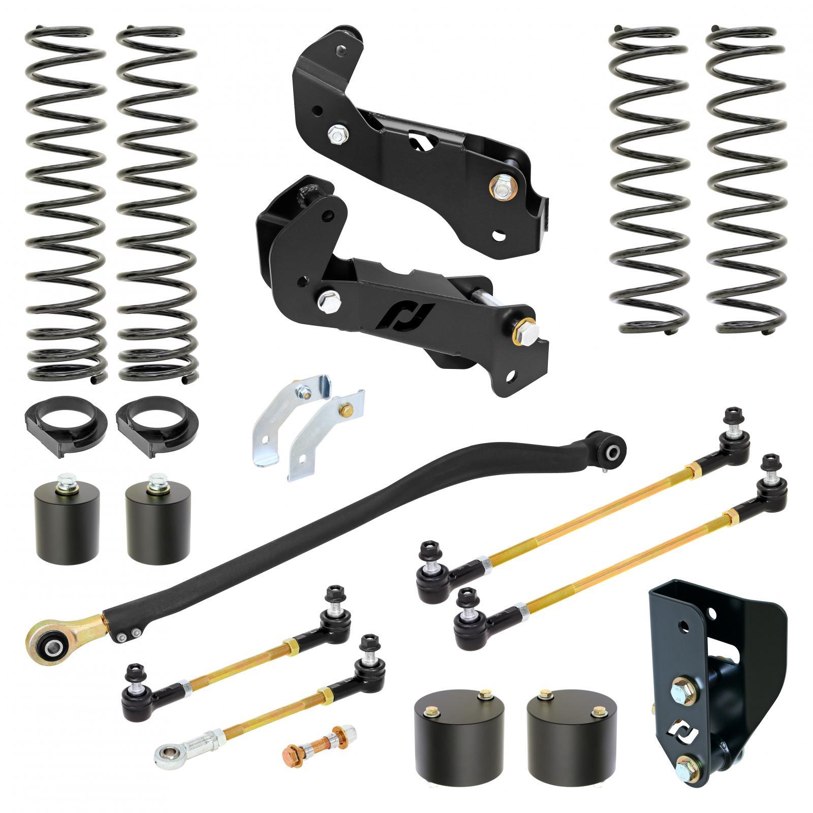 RockJock 4x4 Driver Lift Kit for JL Wrangler w/ Gas V-6 3.5 Inch lift RockJock 4X4 - RJ-JLG000-103
