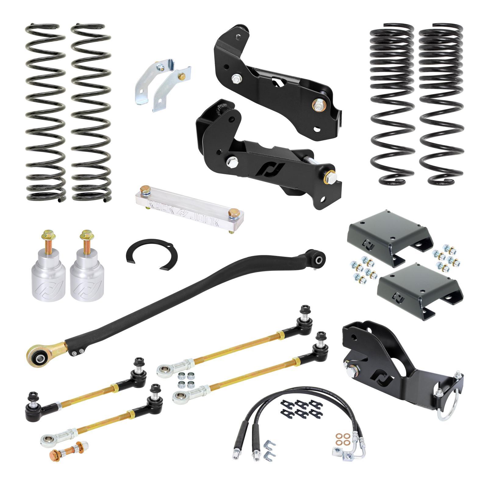 RockJock 4x4 Driver Lift Kit for JT Gladiator w/ Diesel engine 3.5 Inch lift RockJock 4X4 - RJ-JTD000-103