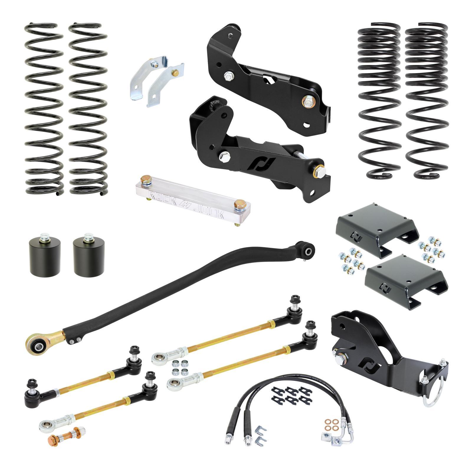 RockJock 4x4 Driver Lift Kit for JT Gladiator w/ Gas V-6 3.5 Inch lift RockJock 4X4 - RJ-JTG000-103