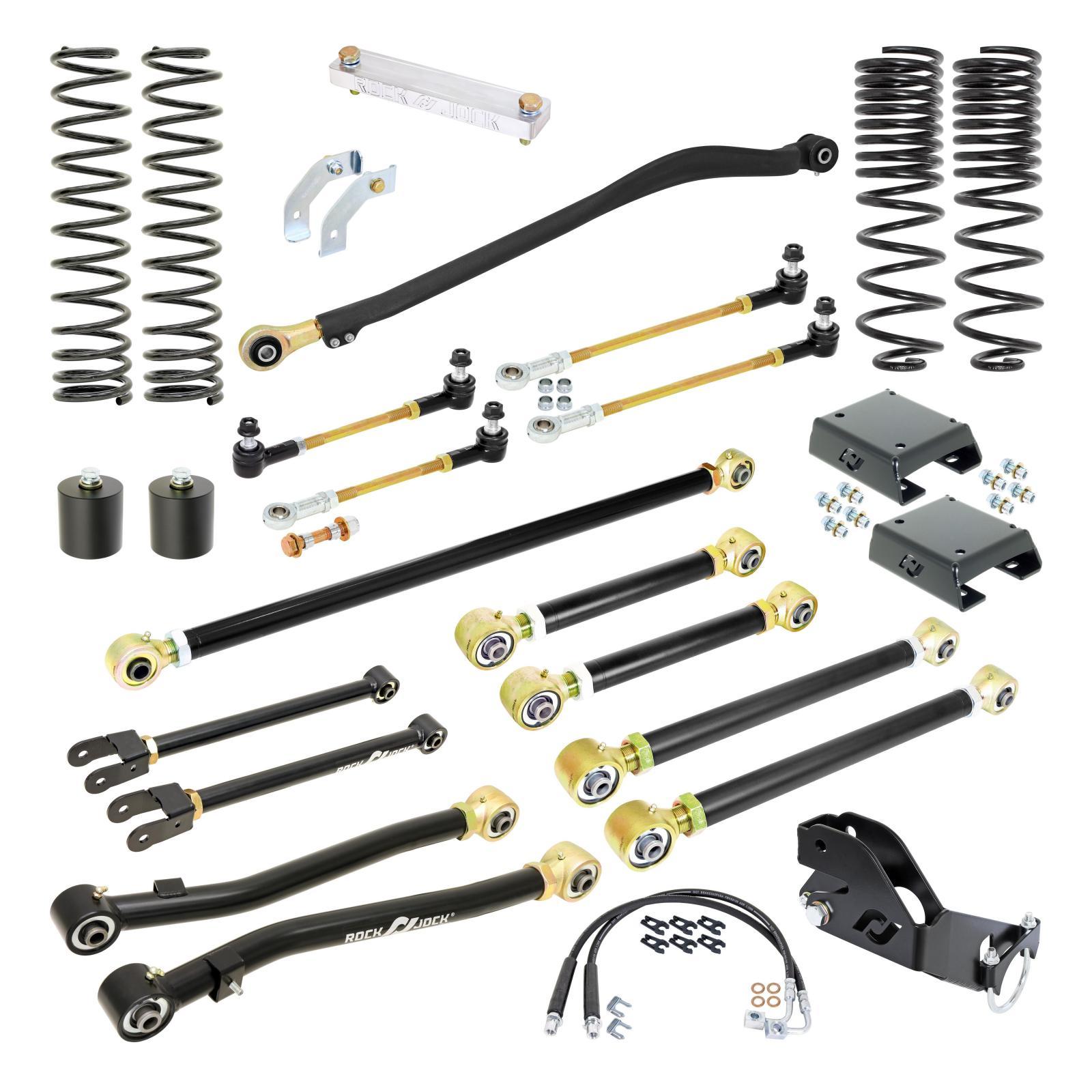 RockJock 4x4 Pro Edition Johnny Joint Suspension System for JT Gladiator w/ Gas V-6 3.5 Inch lift RockJock 4X4 - RJ-JTG001-101