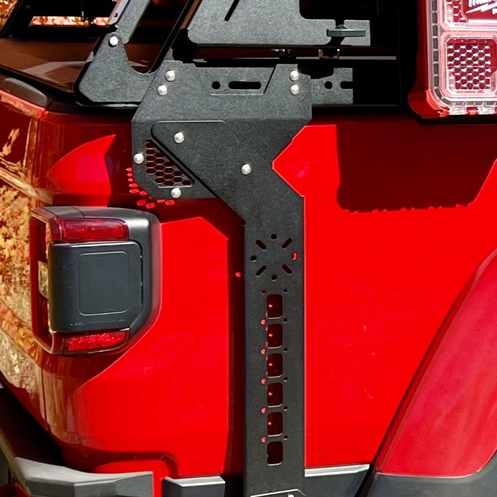 Rock Slide Engineering 2020-2023 Jeep Gladiator Overland Rack Rear Quarter Side Rails (2020-2023 Gladiator) - RK-103-JT1
